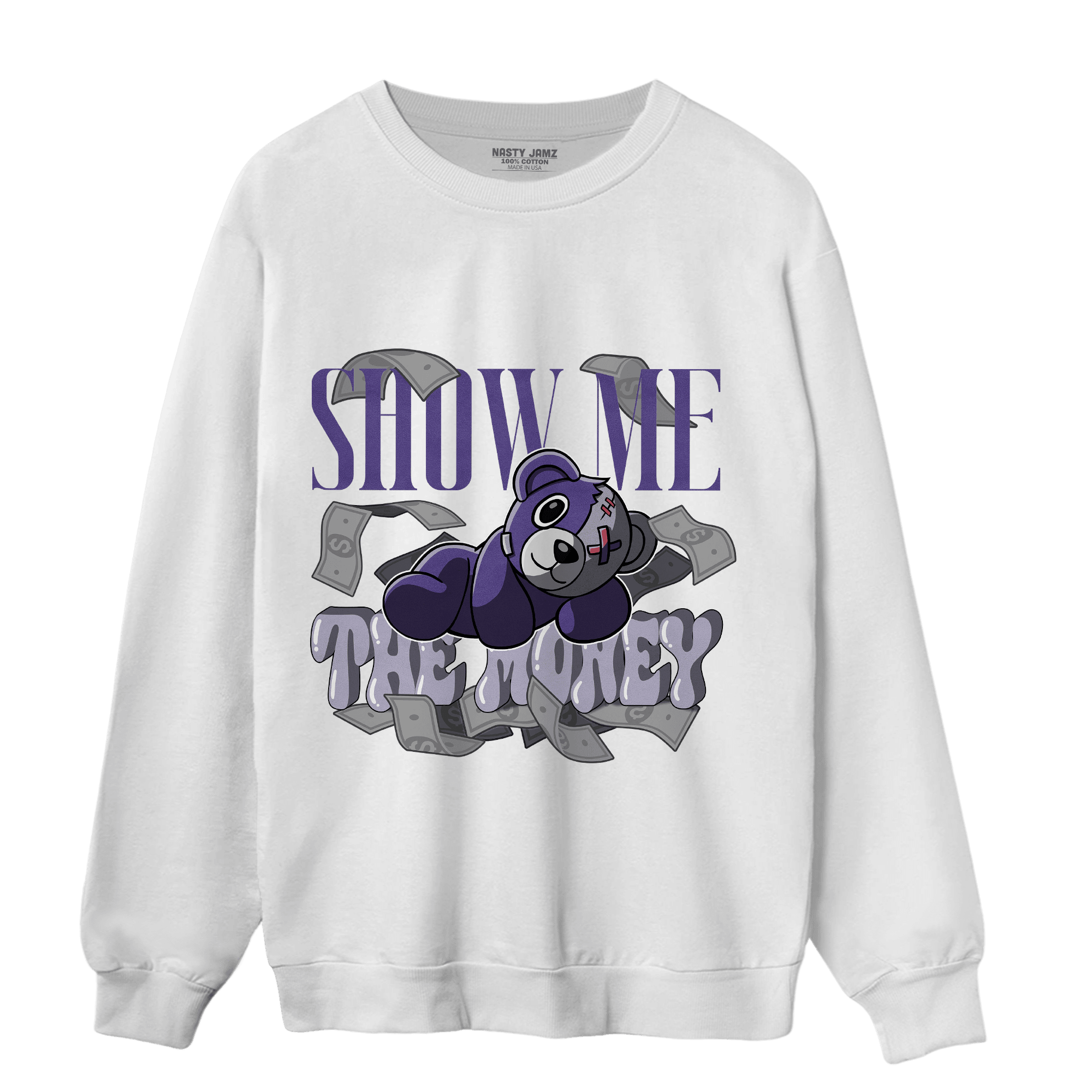 Dunk Low Plum Sweatshirt Match Show Me The Money - NastyJamz