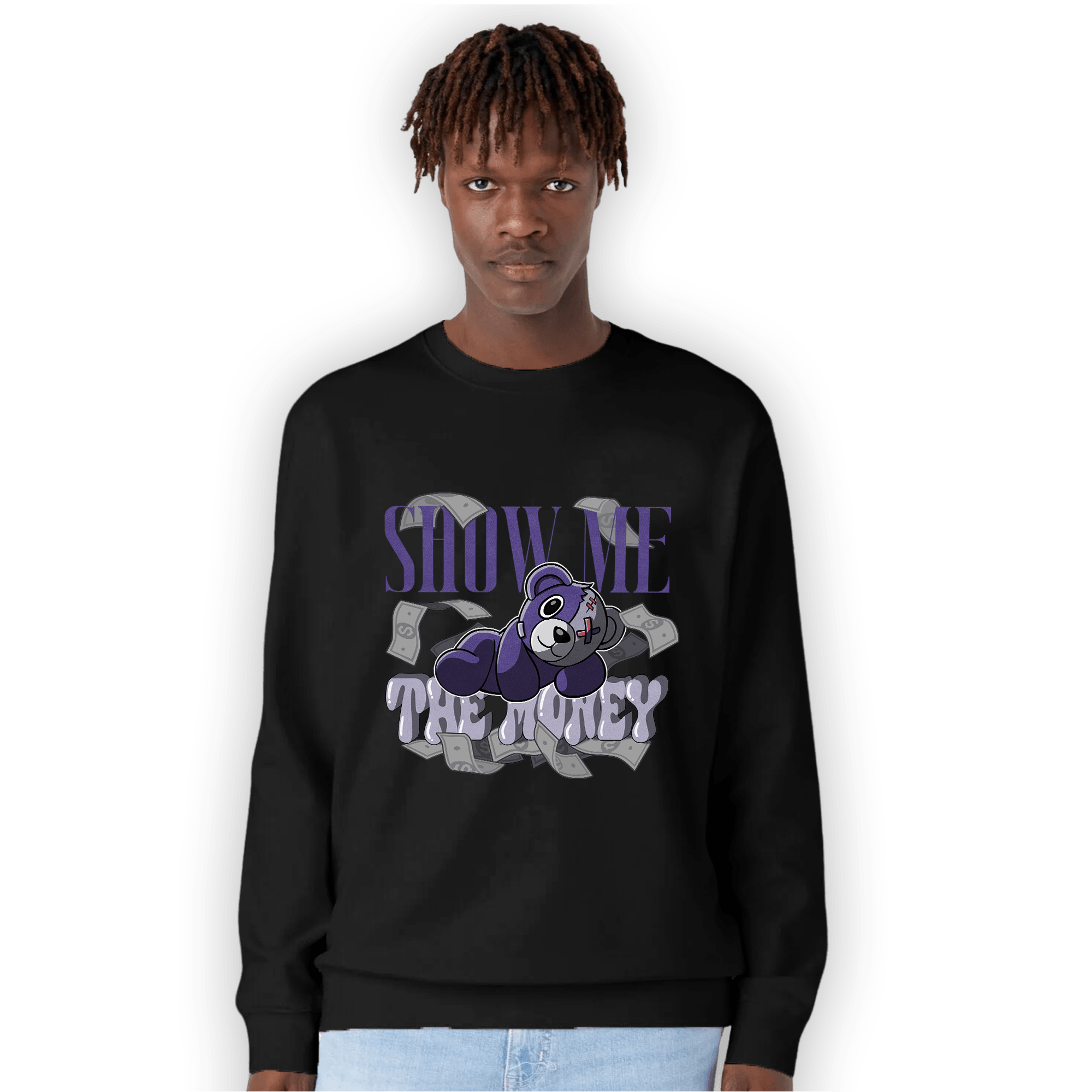 Dunk Low Plum Sweatshirt Match Show Me The Money - NastyJamz