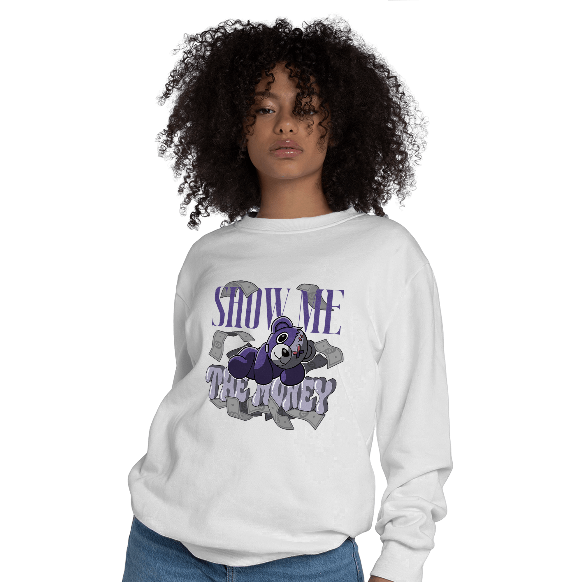 Dunk Low Plum Sweatshirt Match Show Me The Money - NastyJamz