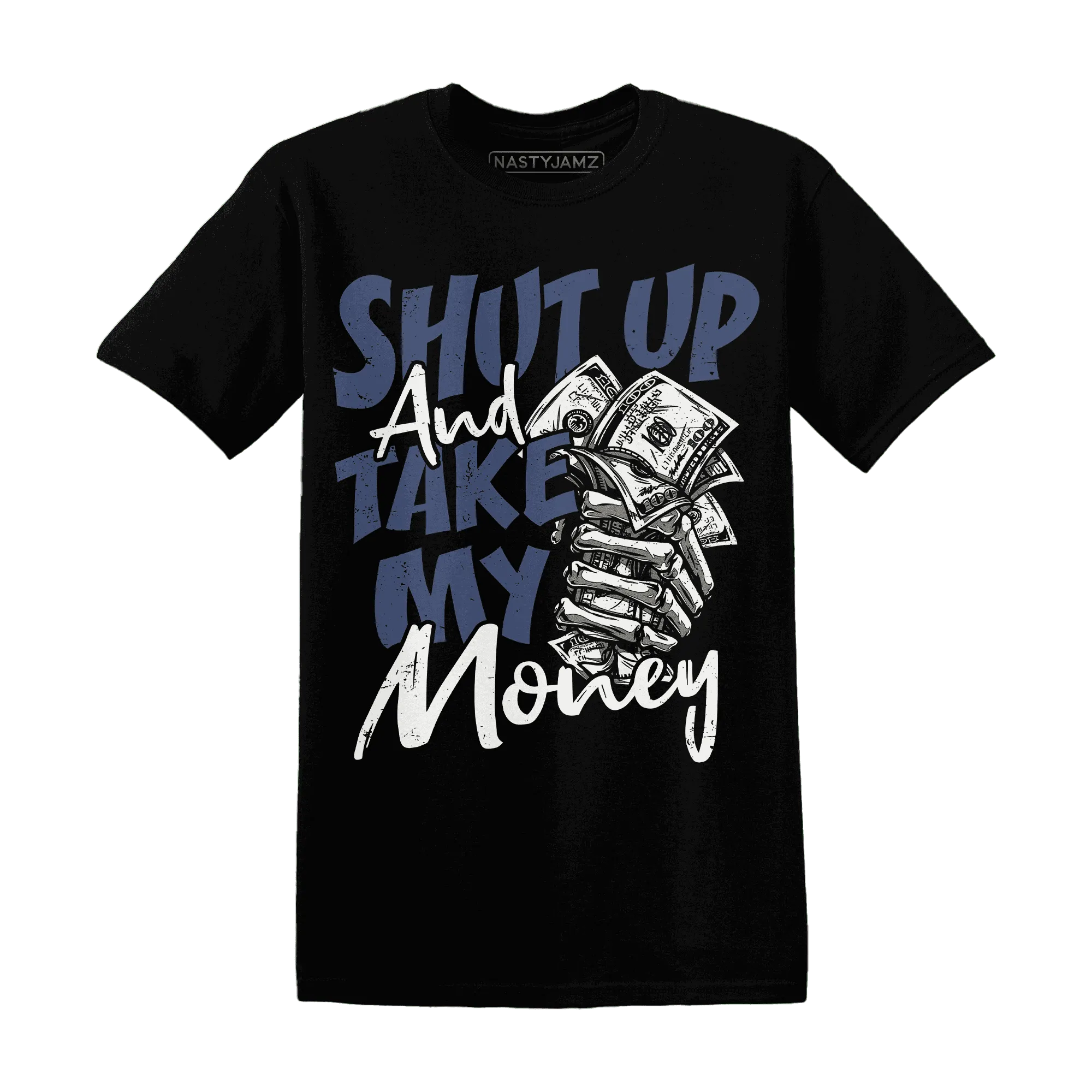 Low-Diffused-Blue-11s-T-Shirt-Match-Shut-Up