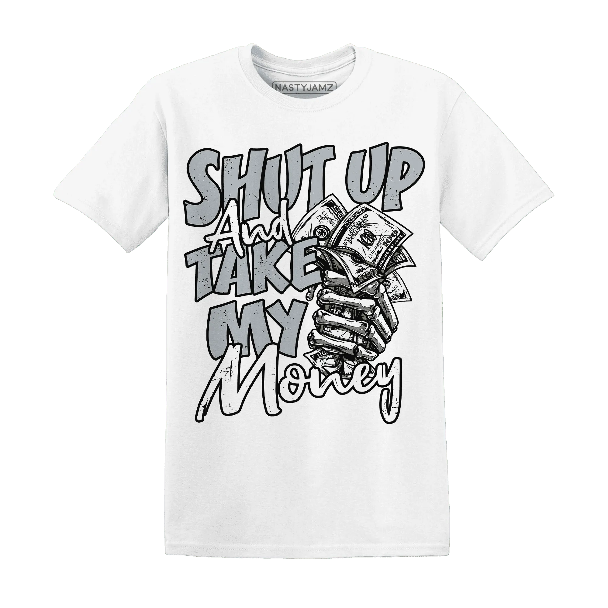 Wolf-Grey-12s-T-Shirt-Match-Shut-Up