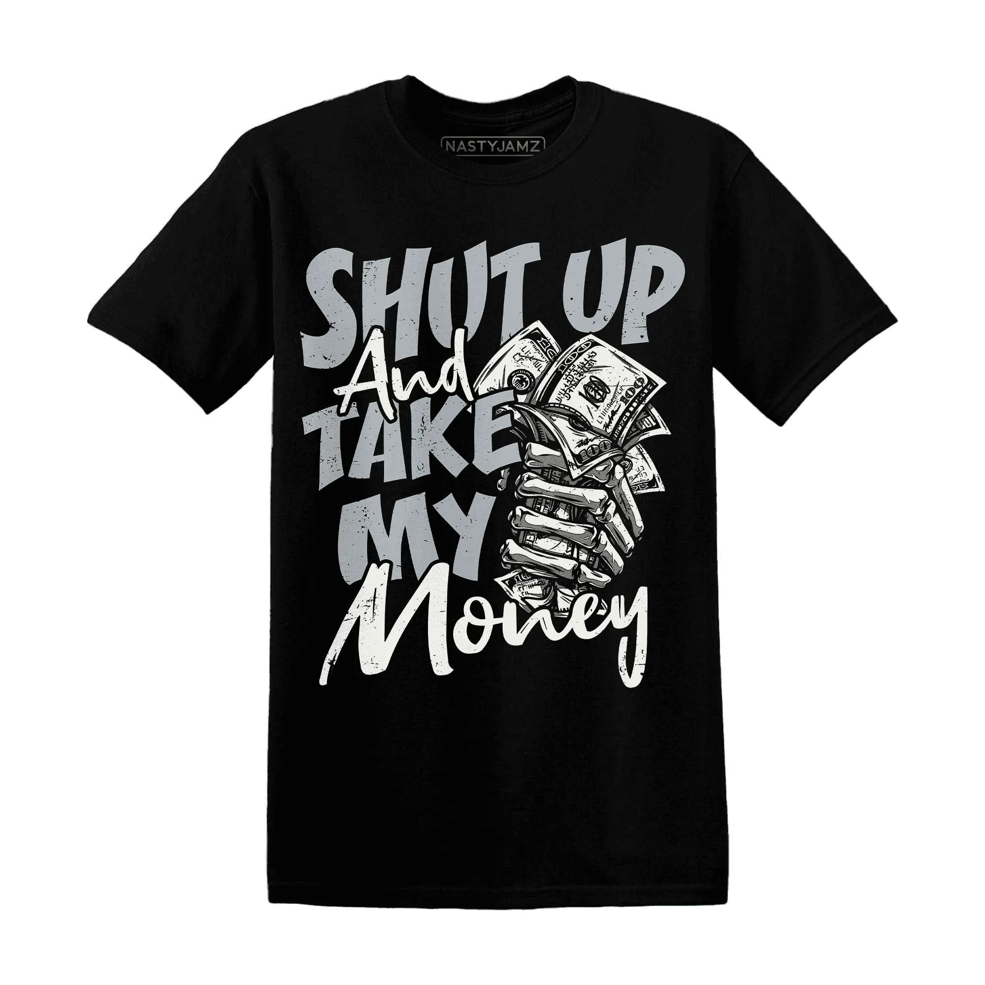 Wolf-Grey-12s-T-Shirt-Match-Shut-Up