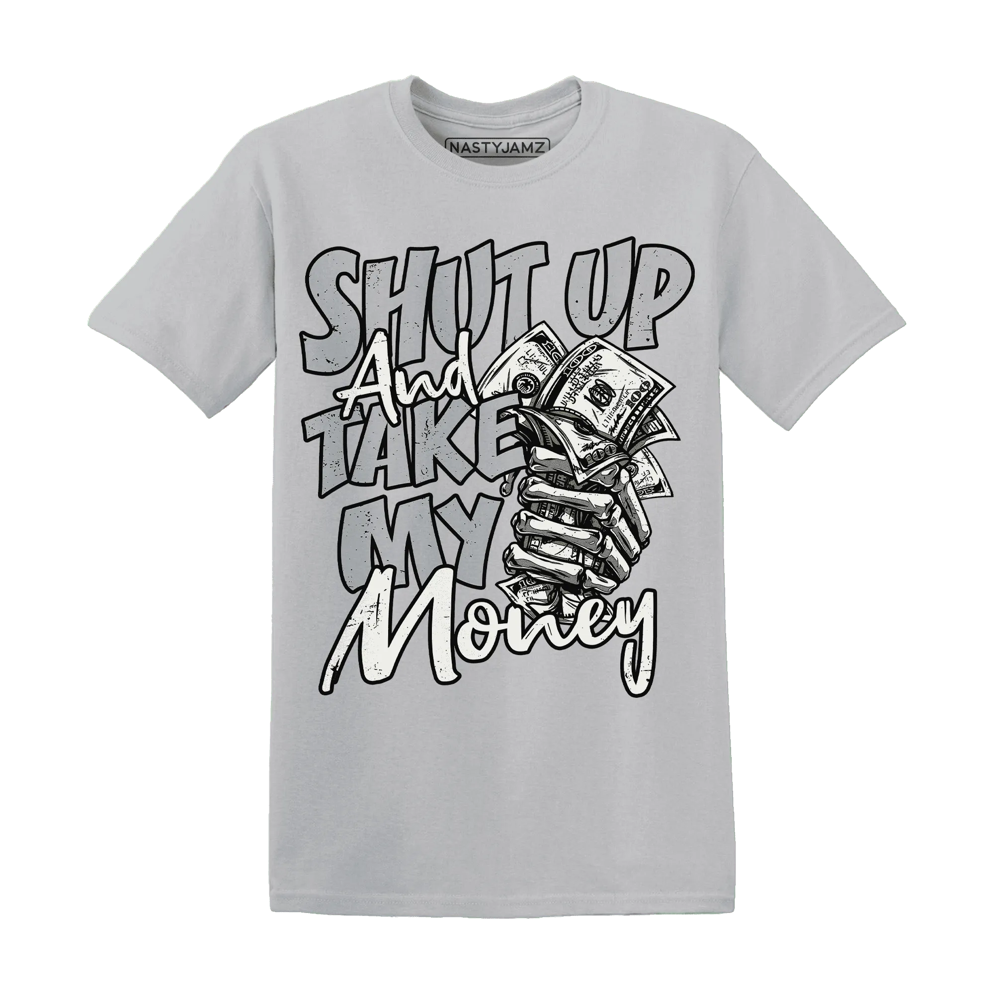 Wolf-Grey-12s-T-Shirt-Match-Shut-Up