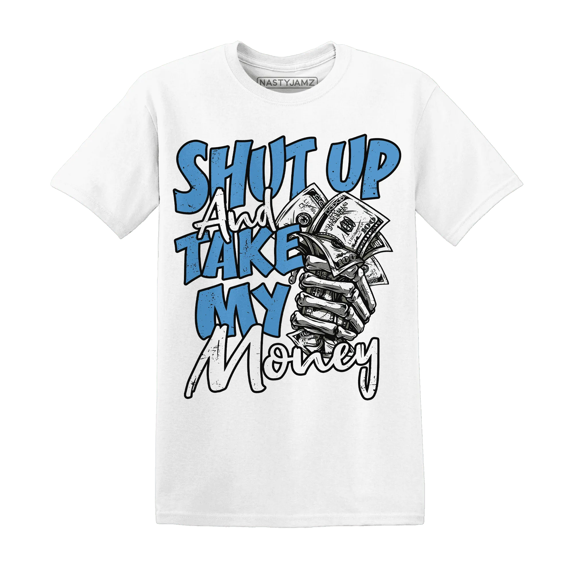 Carolina-Blue-Univercitii-17s-T-Shirt-Match-Shut-Up