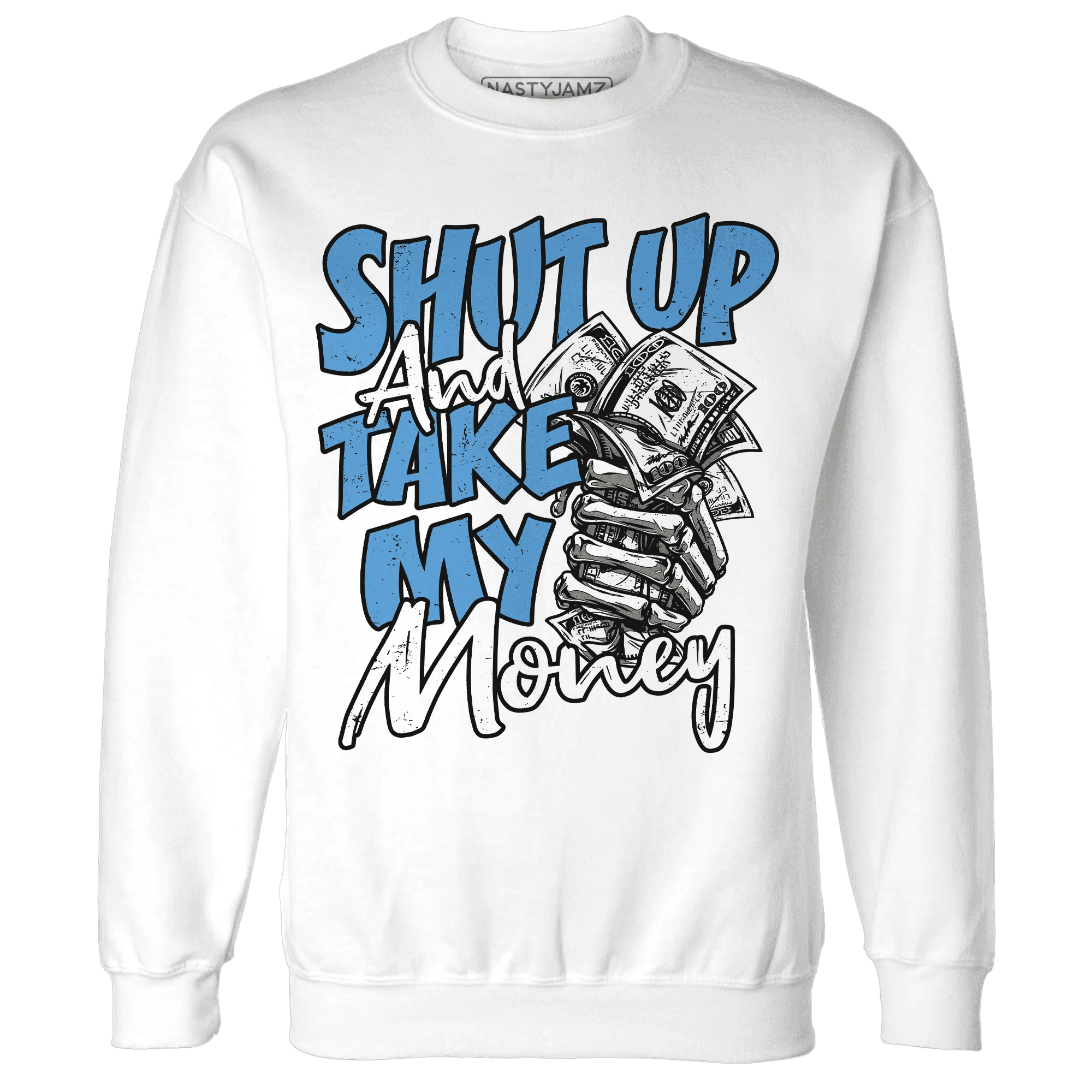 Carolina-Blue-Univercitii-17s-Sweatshirt-Match-Shut-Up