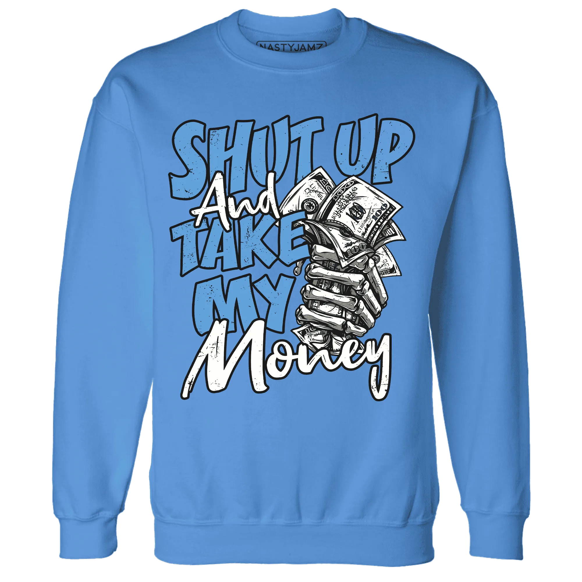Carolina-Blue-Univercitii-17s-Sweatshirt-Match-Shut-Up