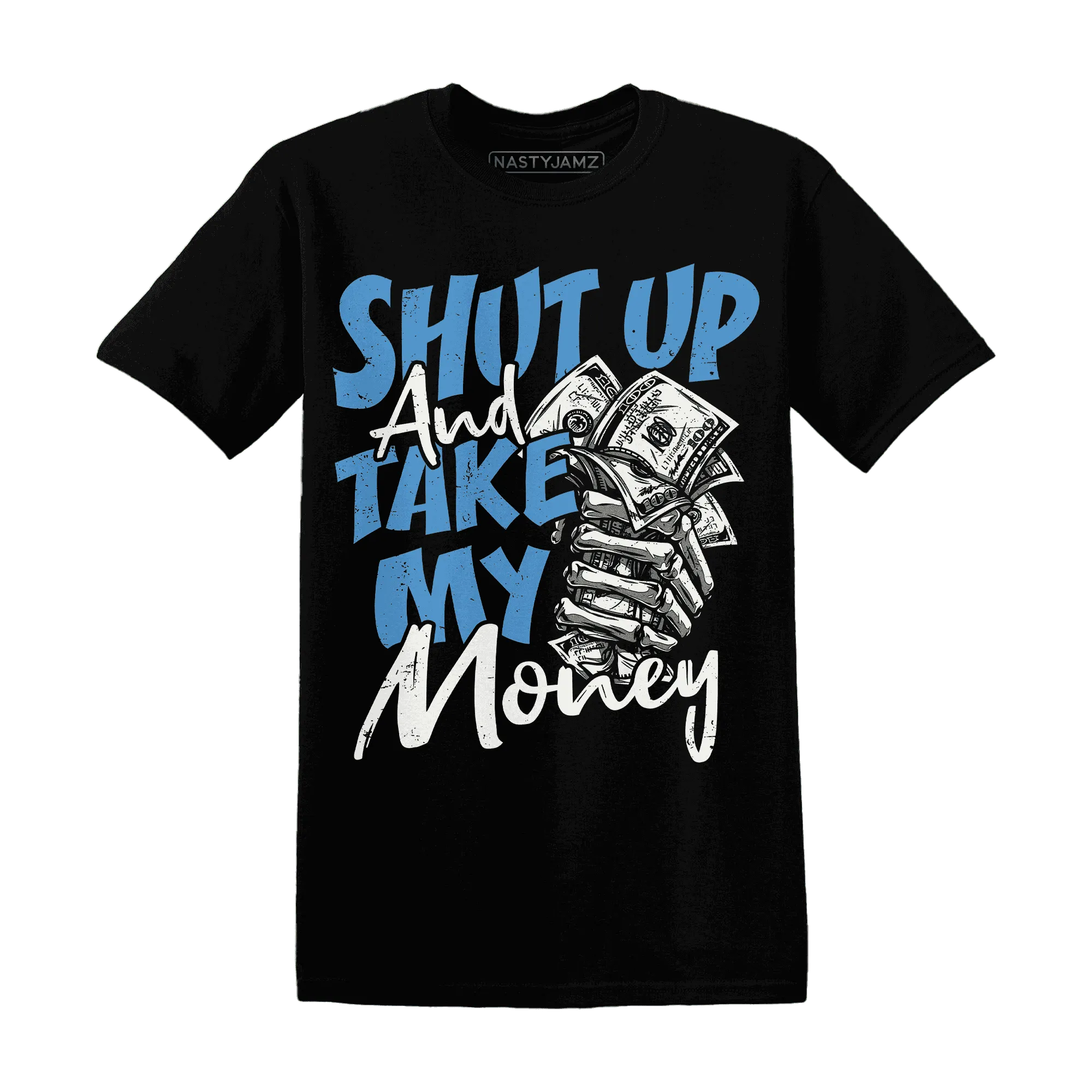 Carolina-Blue-Univercitii-17s-T-Shirt-Match-Shut-Up