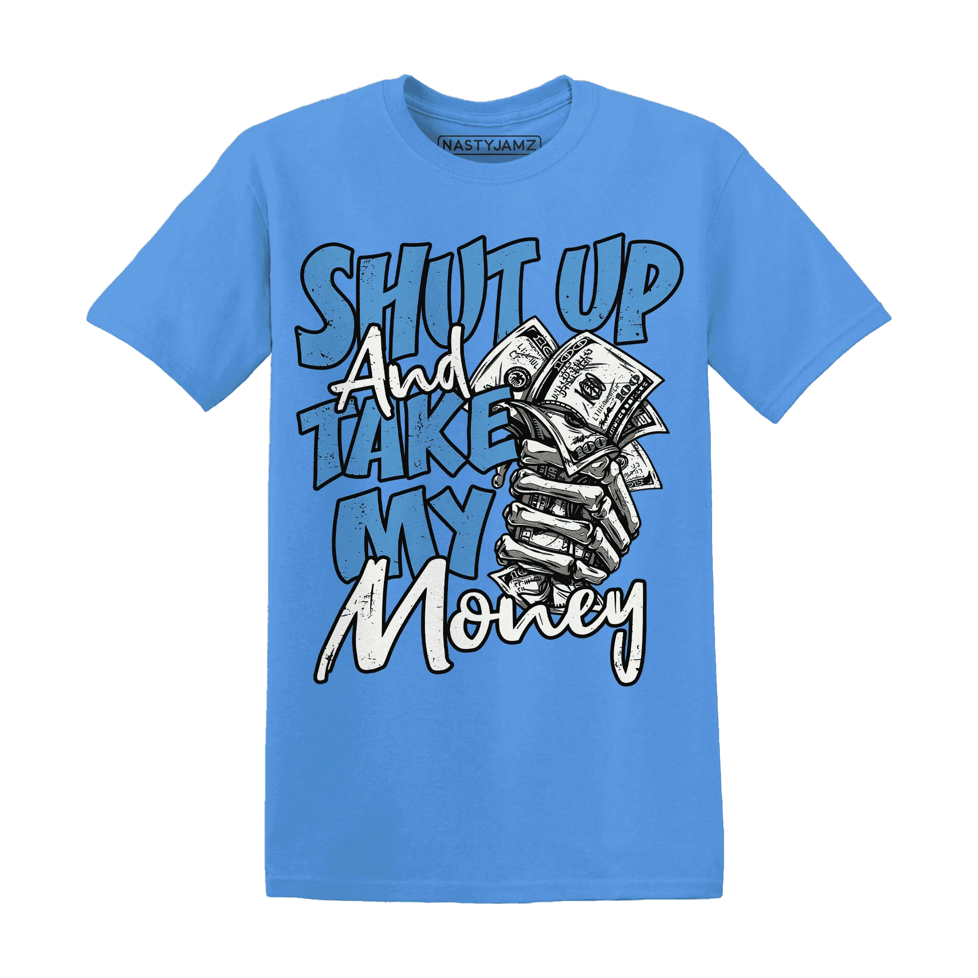 Carolina-Blue-Univercitii-17s-T-Shirt-Match-Shut-Up