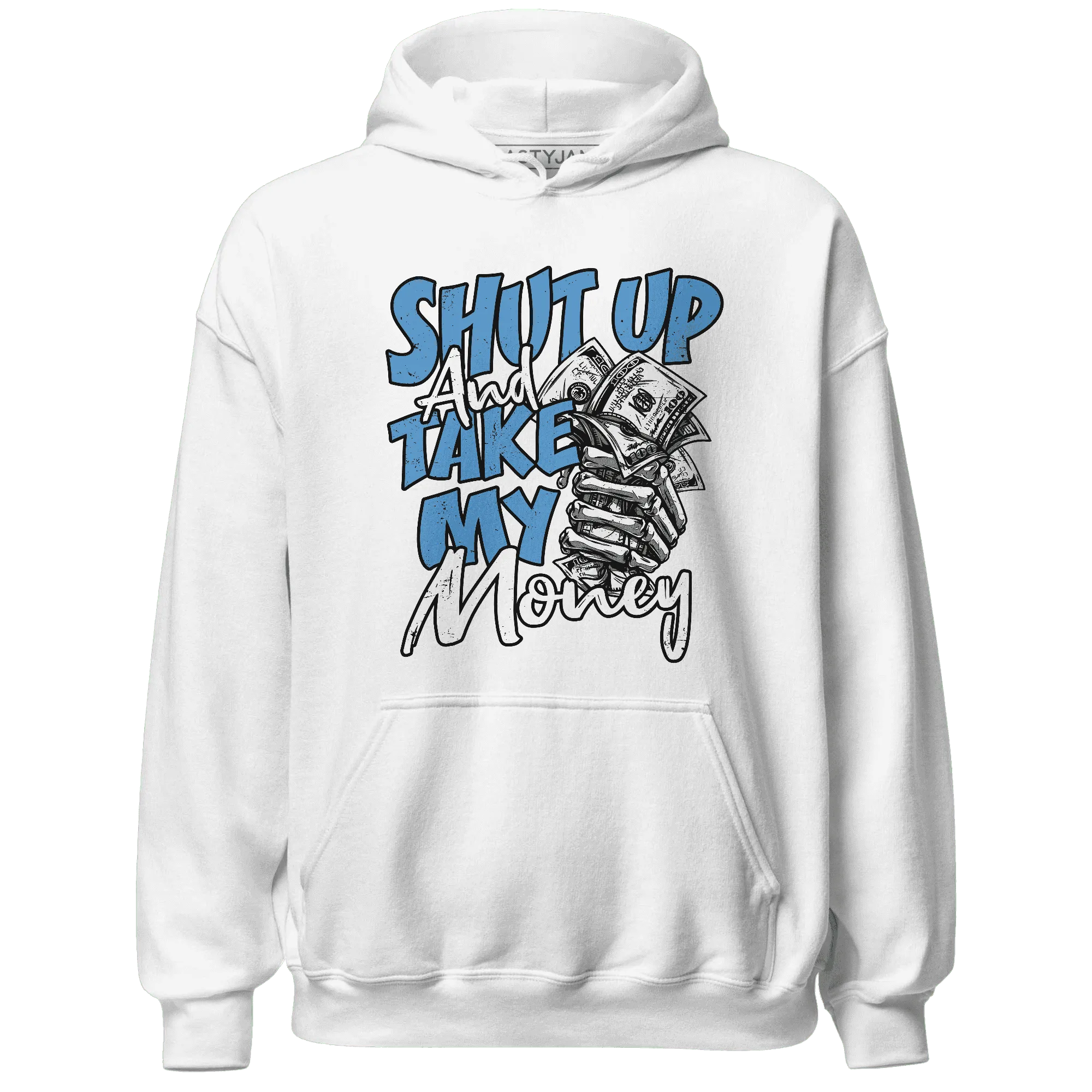Carolina-Blue-Univercitii-17s-Hoodie-Match-Shut-Up