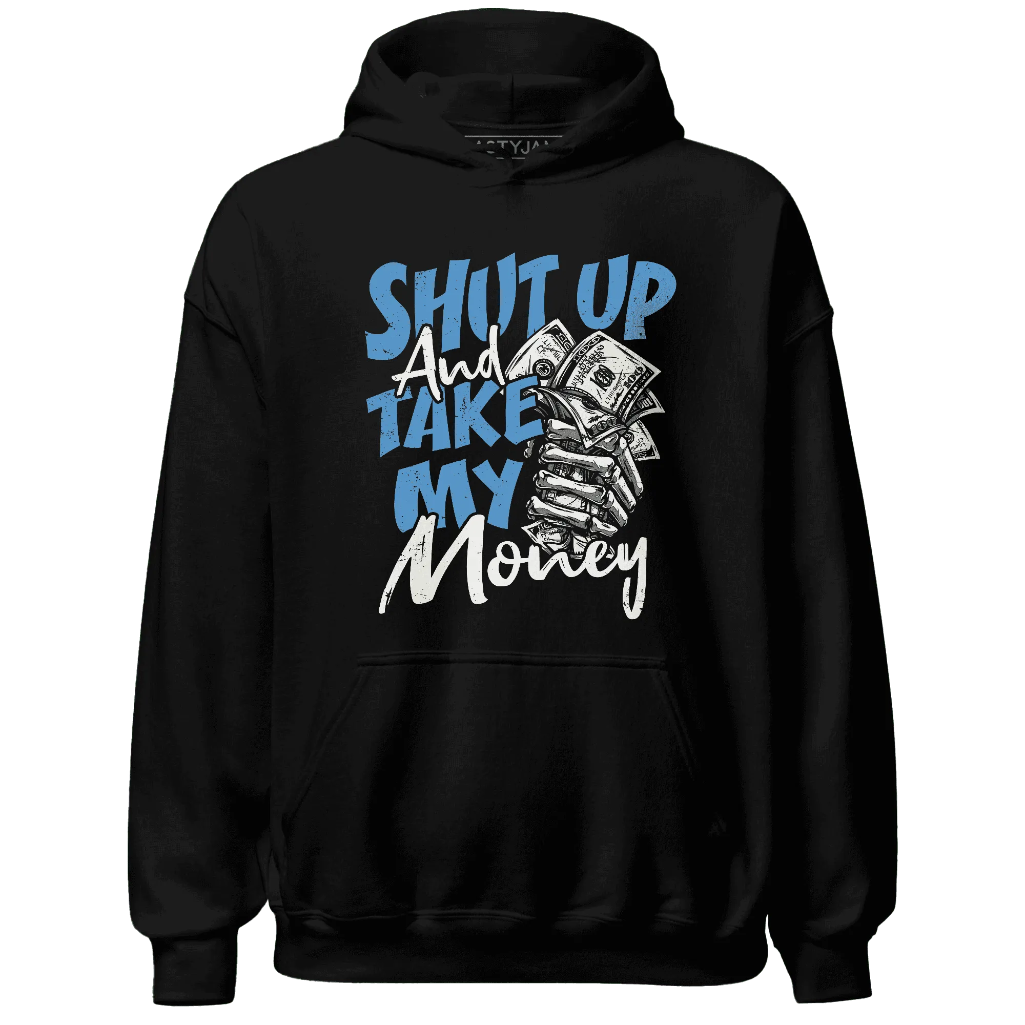 Carolina-Blue-Univercitii-17s-Hoodie-Match-Shut-Up