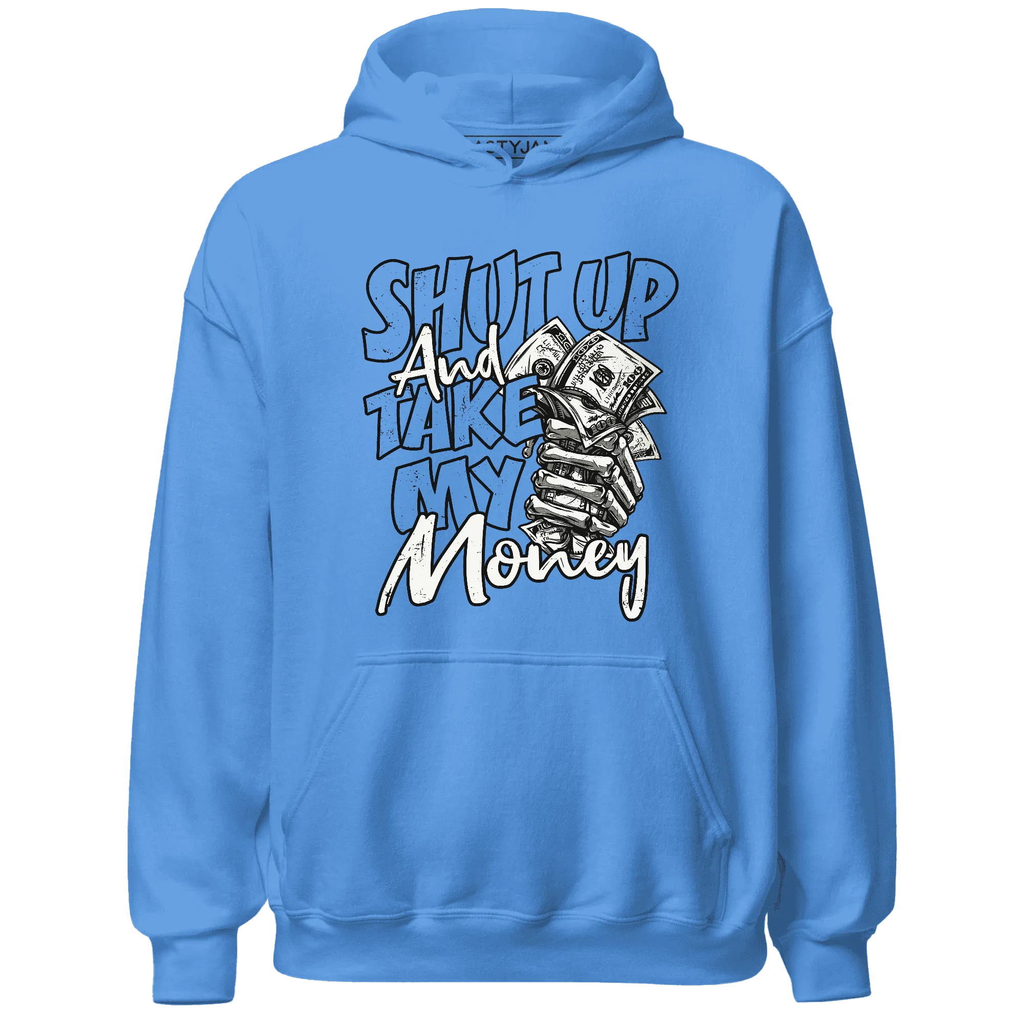 Carolina-Blue-Univercitii-17s-Hoodie-Match-Shut-Up
