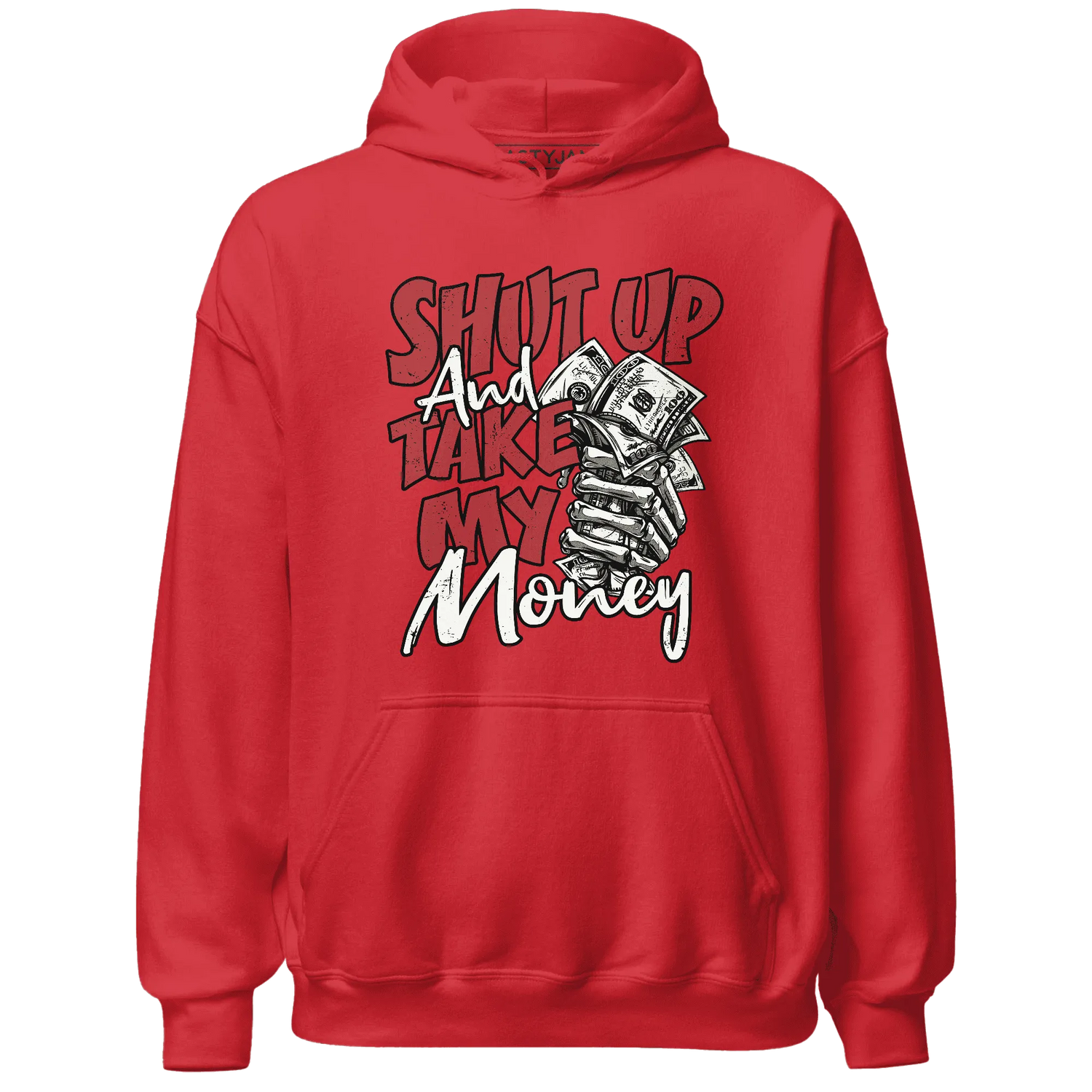 Black-Toe-Reimagined-Red-White-1s-Hoodie-Match-Shut-Up
