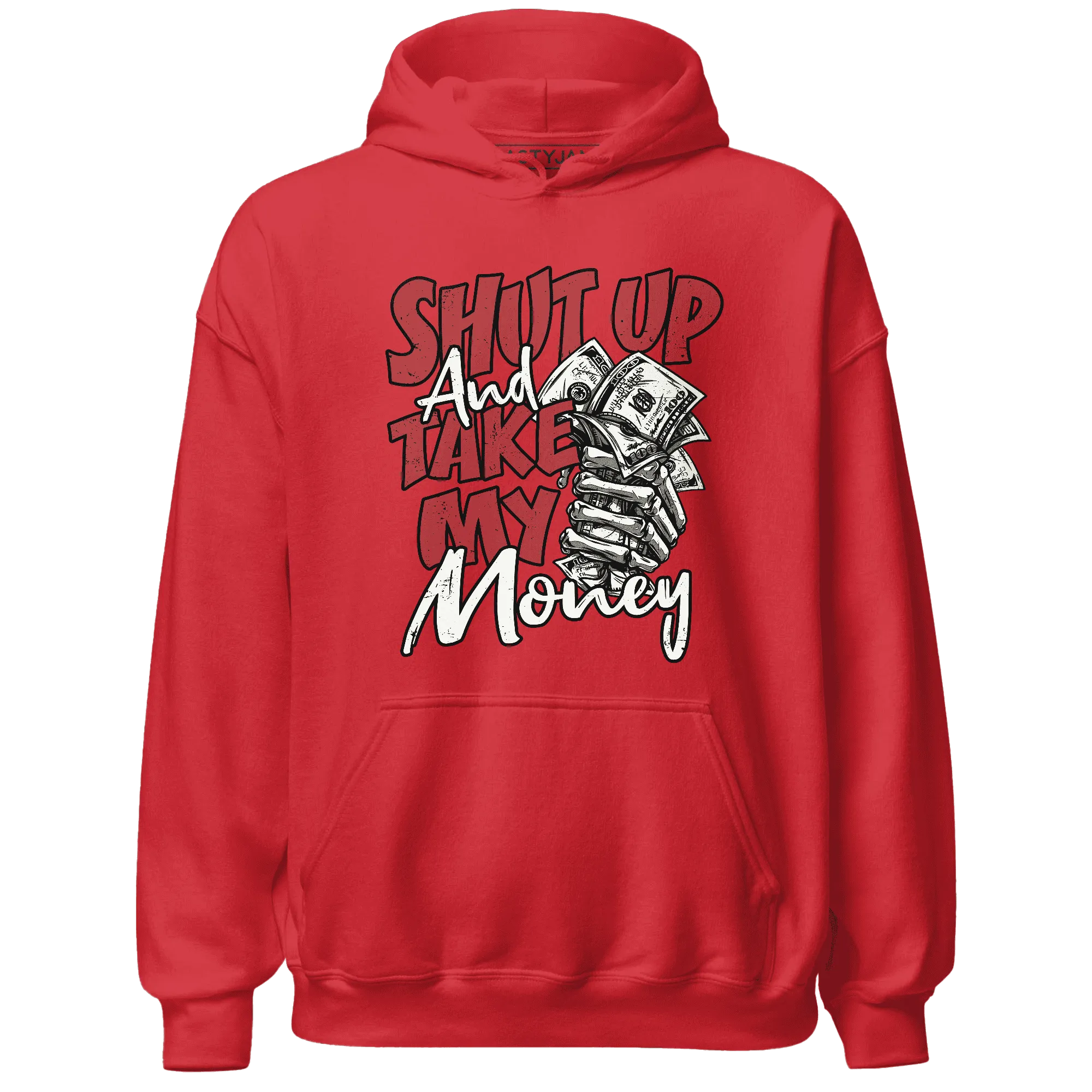 Black-Toe-Reimagined-Red-White-1s-Hoodie-Match-Shut-Up