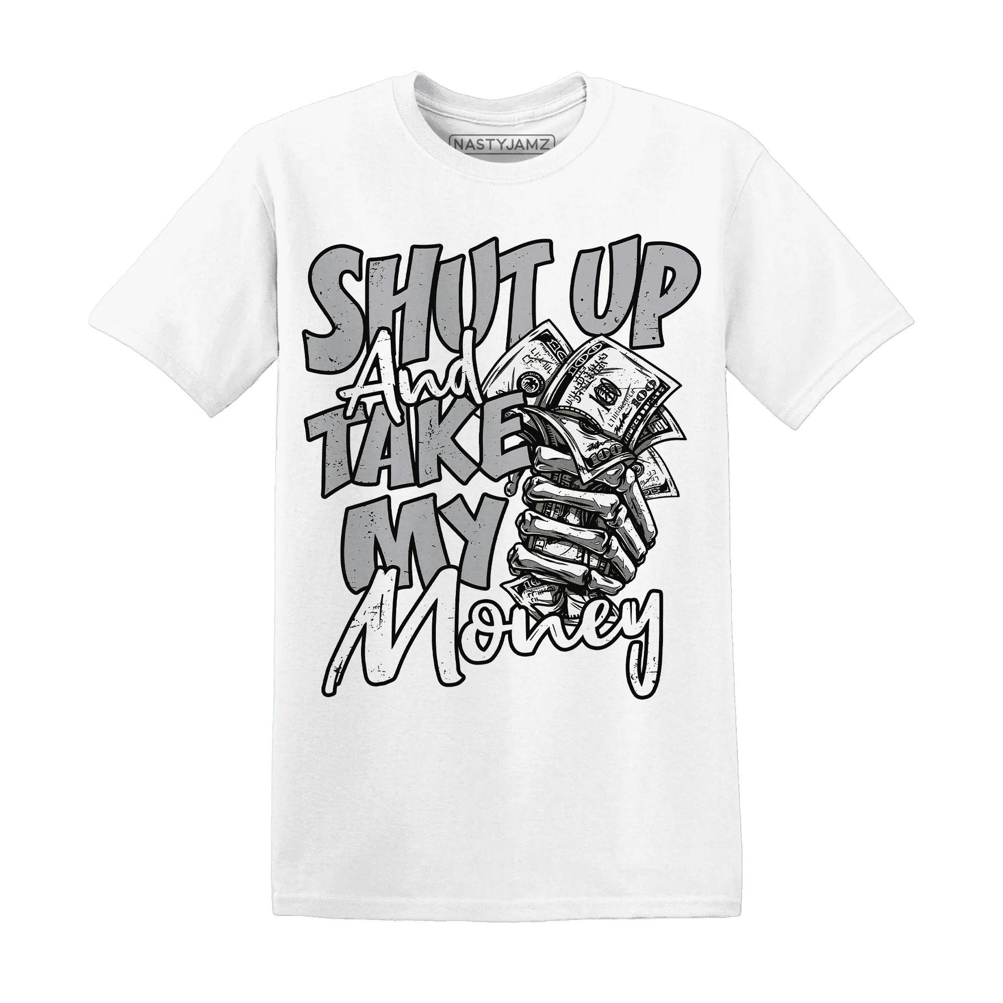 Wolf-Grey-1s-T-Shirt-Match-Shut-Up