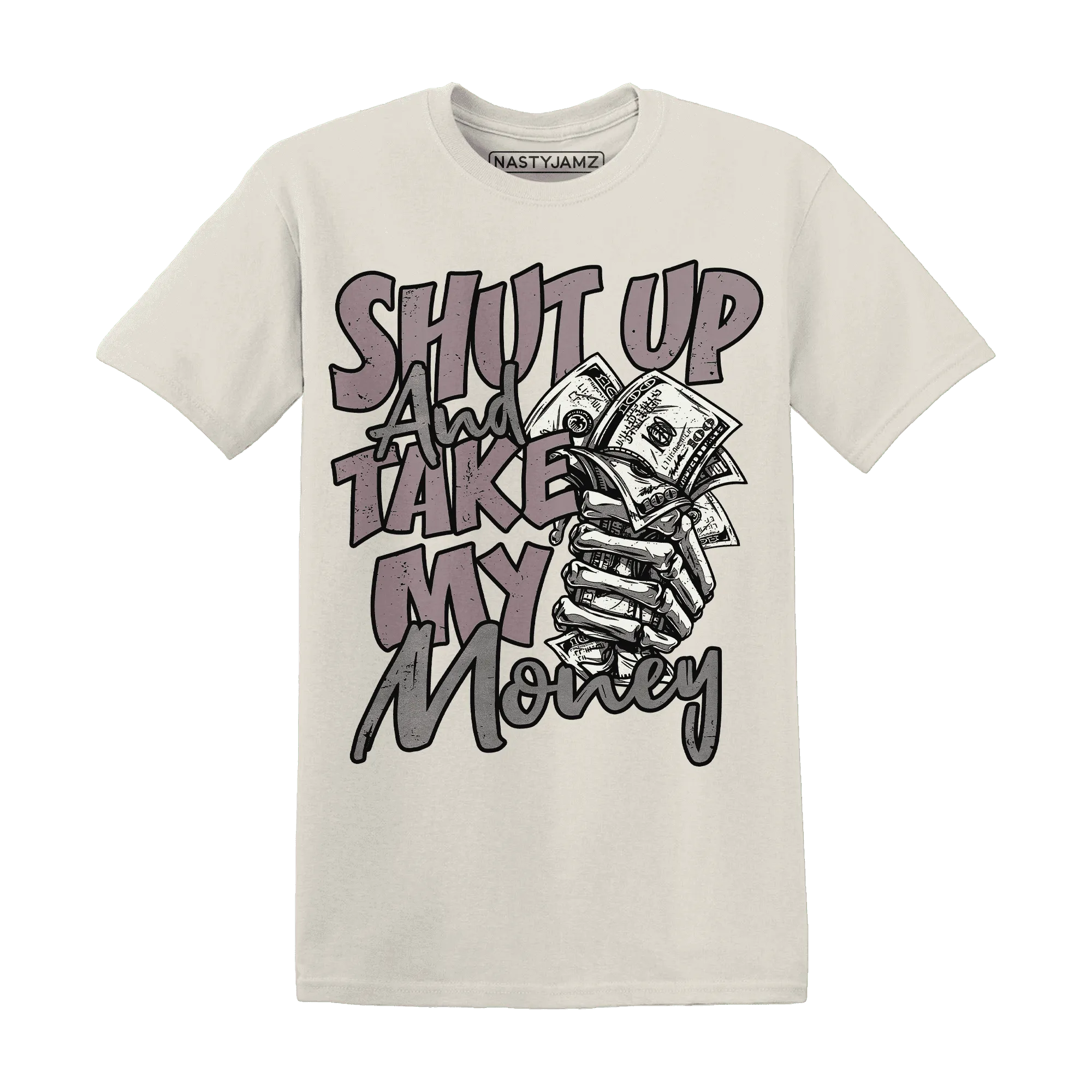 Black-Violet-Ore-3s-T-Shirt-Match-Shut-Up