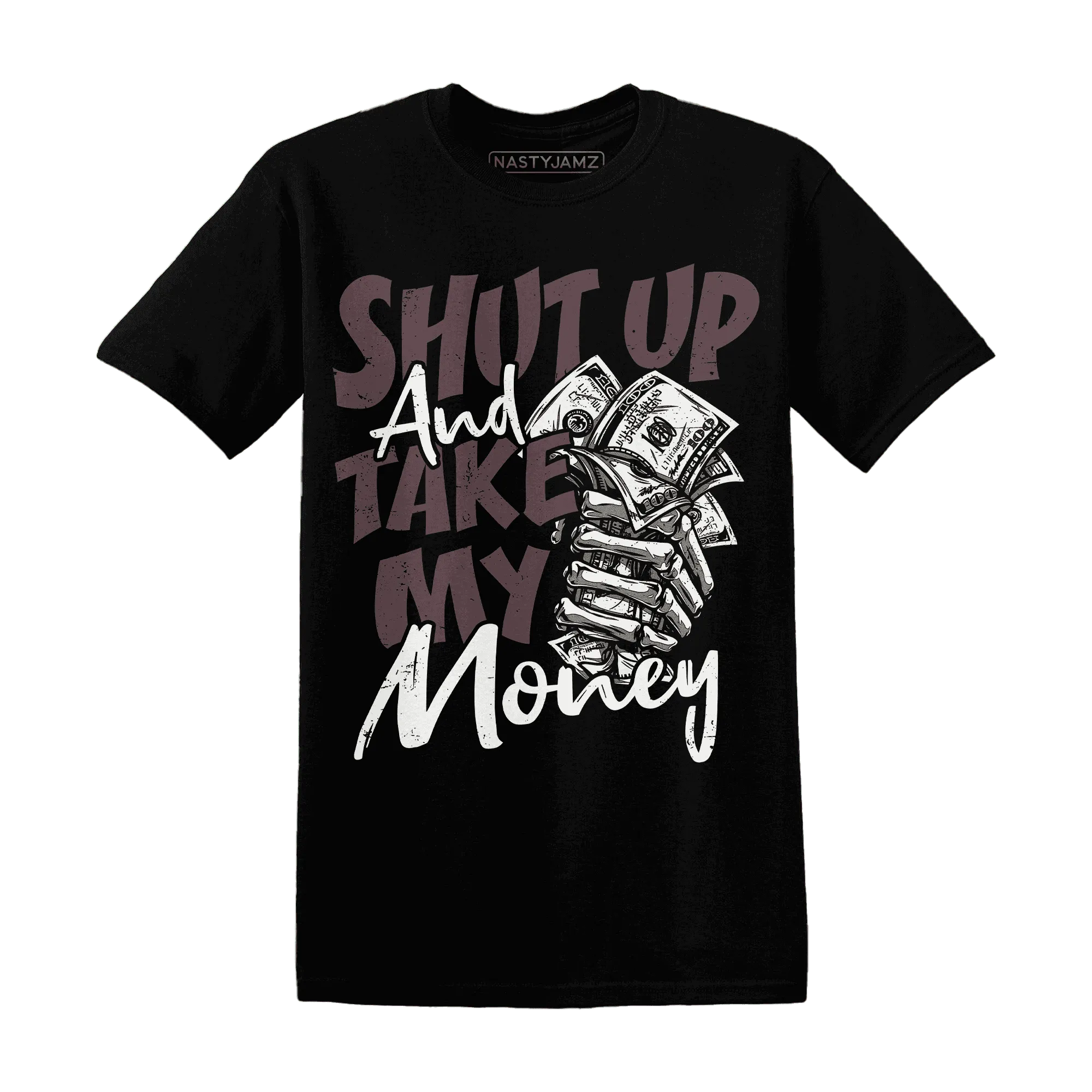 Burgundy-Crush-3s-T-Shirt-Match-Shut-Up