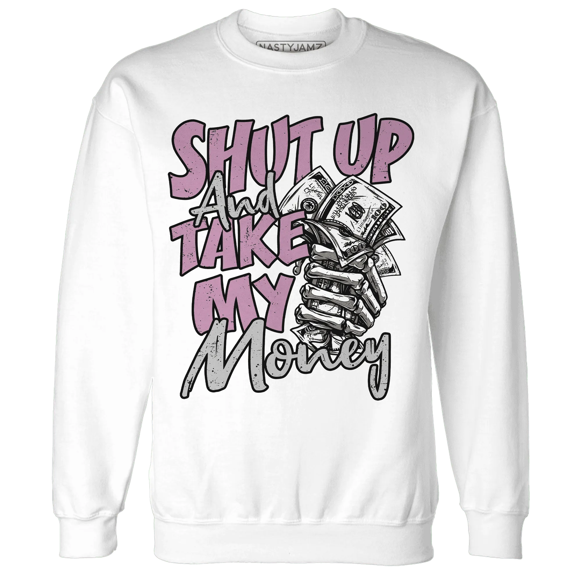 Orchid-Neutral-Grey-Black-White-4s-NastyJamz-Sweatshirt-Match-Shut-Up
