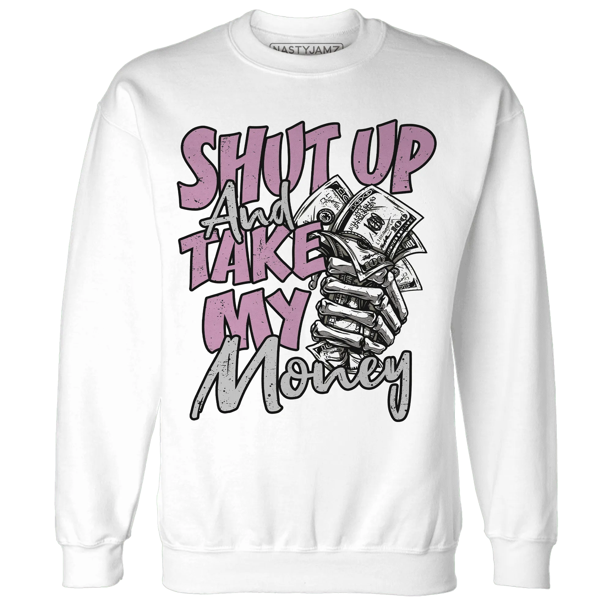 Orchid-Neutral-Grey-Black-White-4s-Sweatshirt-Match-Shut-Up