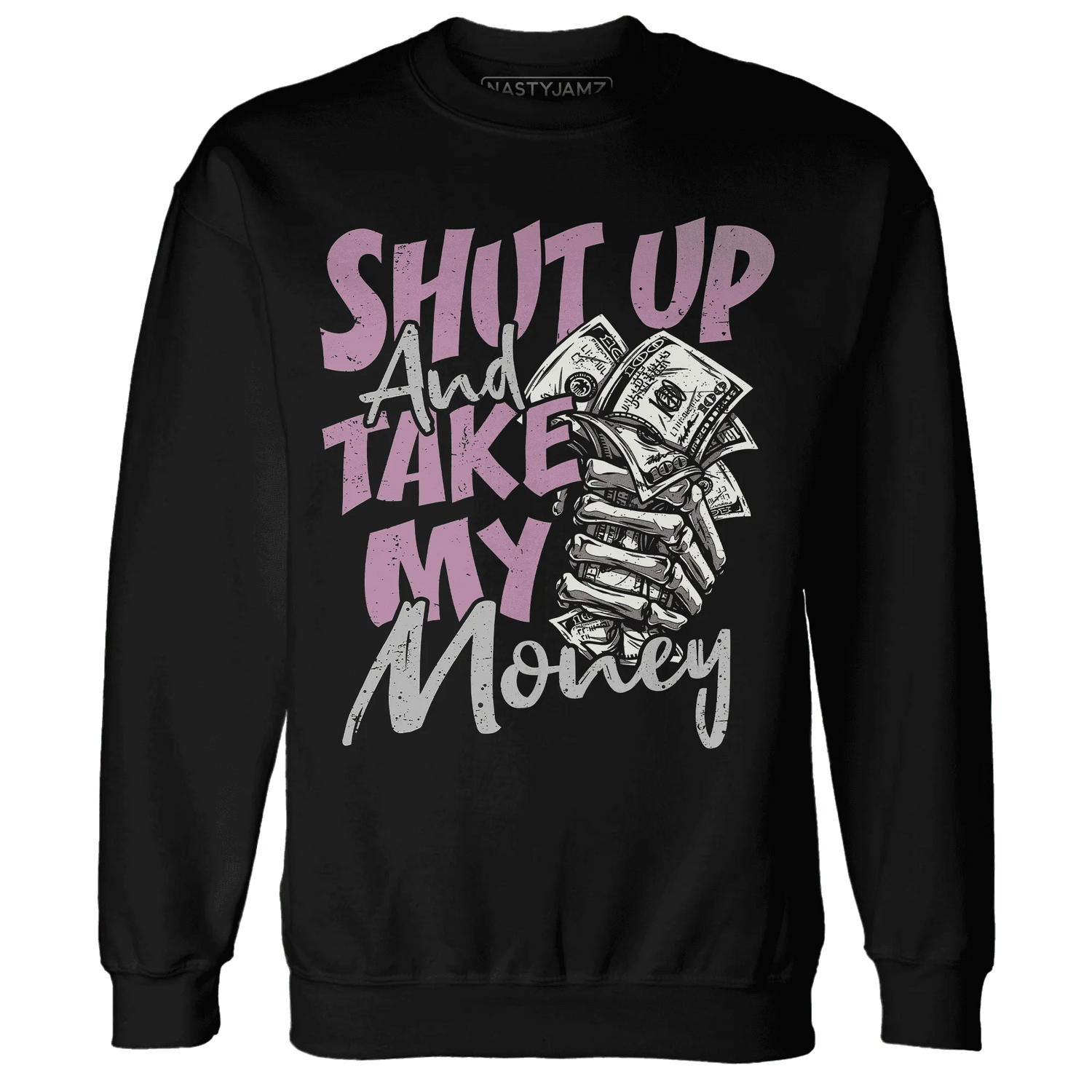 Orchid-Neutral-Grey-Black-White-4s-NastyJamz-Sweatshirt-Match-Shut-Up
