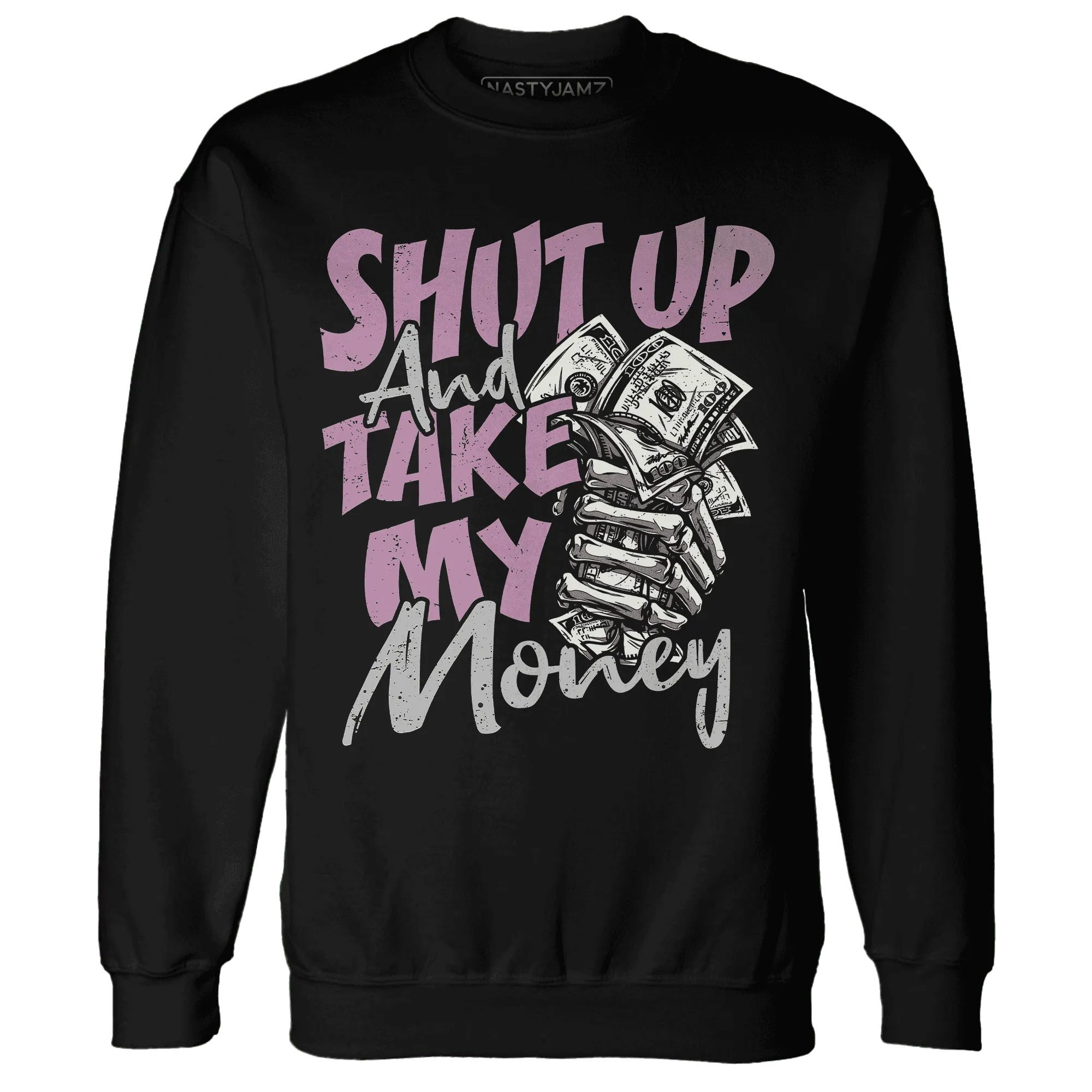 Orchid-Neutral-Grey-Black-White-4s-NastyJamz-Sweatshirt-Match-Shut-Up