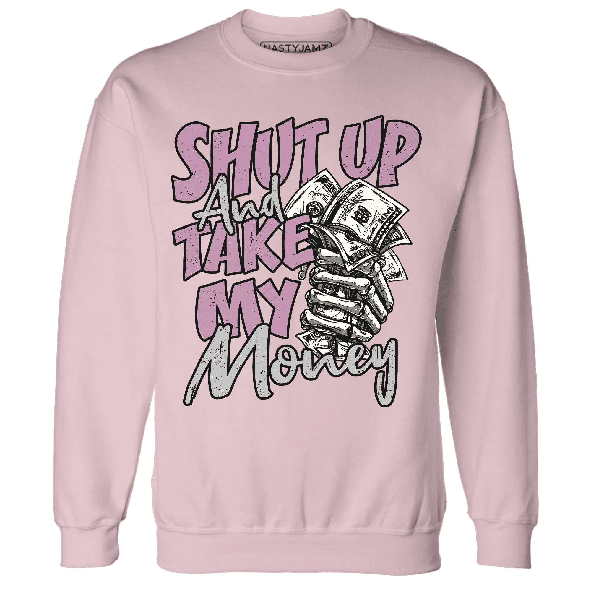 Orchid-Neutral-Grey-Black-White-4s-Sweatshirt-Match-Shut-Up
