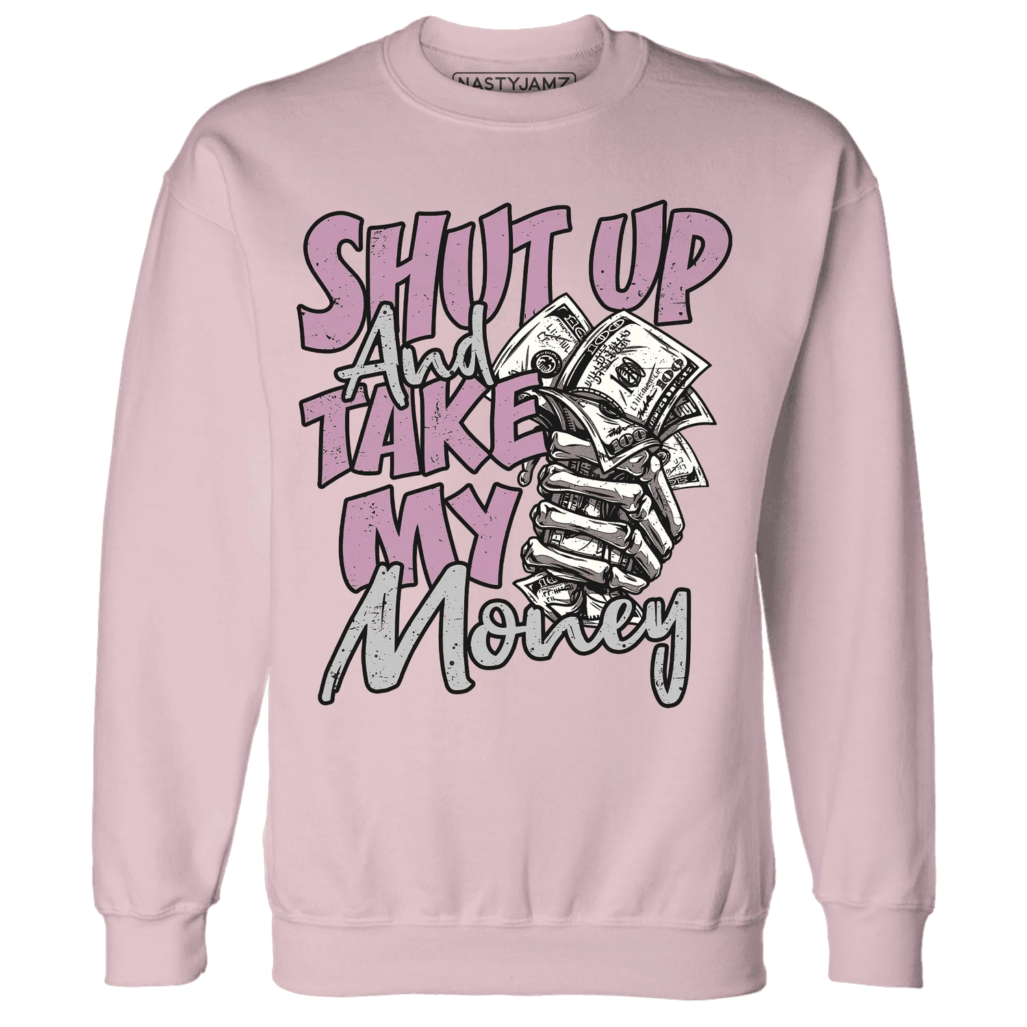 Orchid-Neutral-Grey-Black-White-4s-NastyJamz-Sweatshirt-Match-Shut-Up