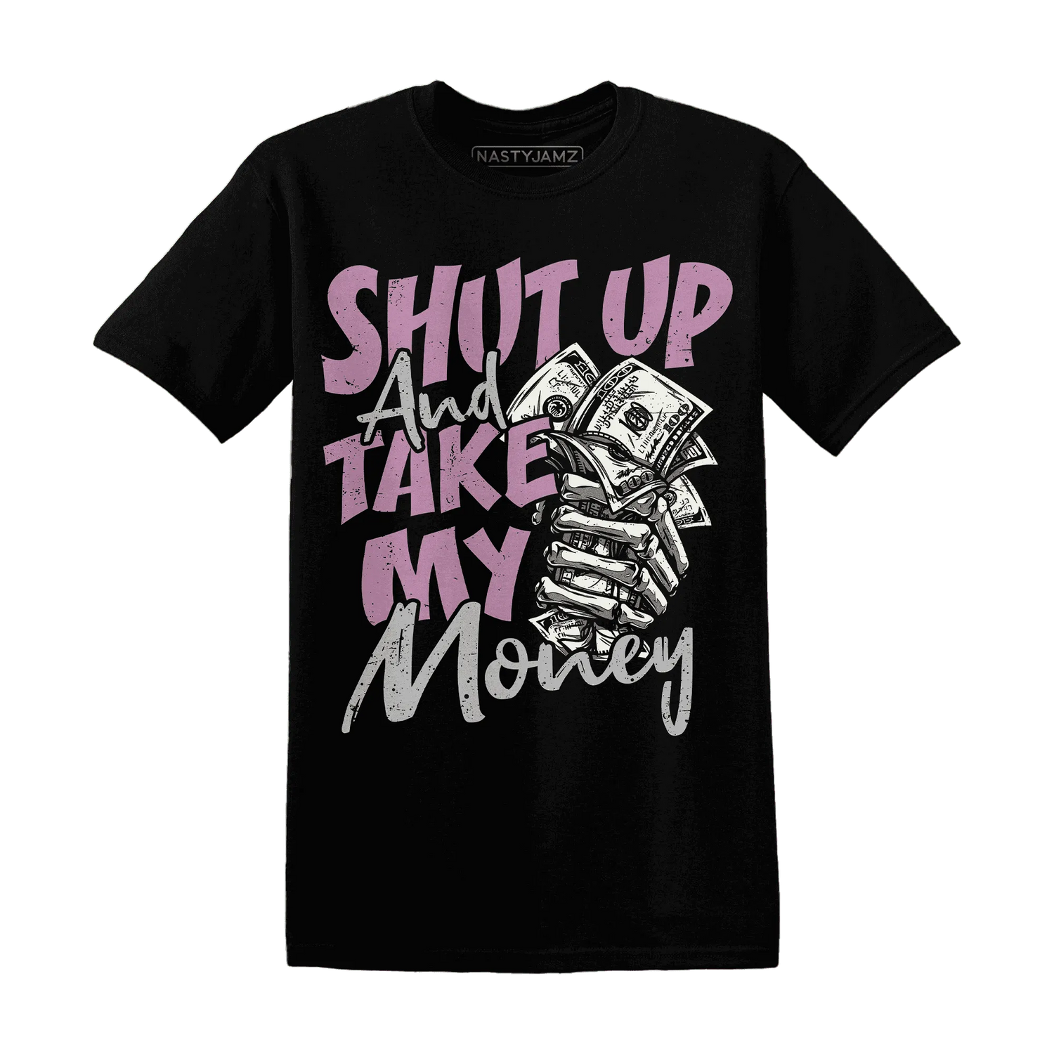Orchid-Neutral-Grey-Black-White-4s-NastyJamz-T-Shirt-Match-Shut-Up