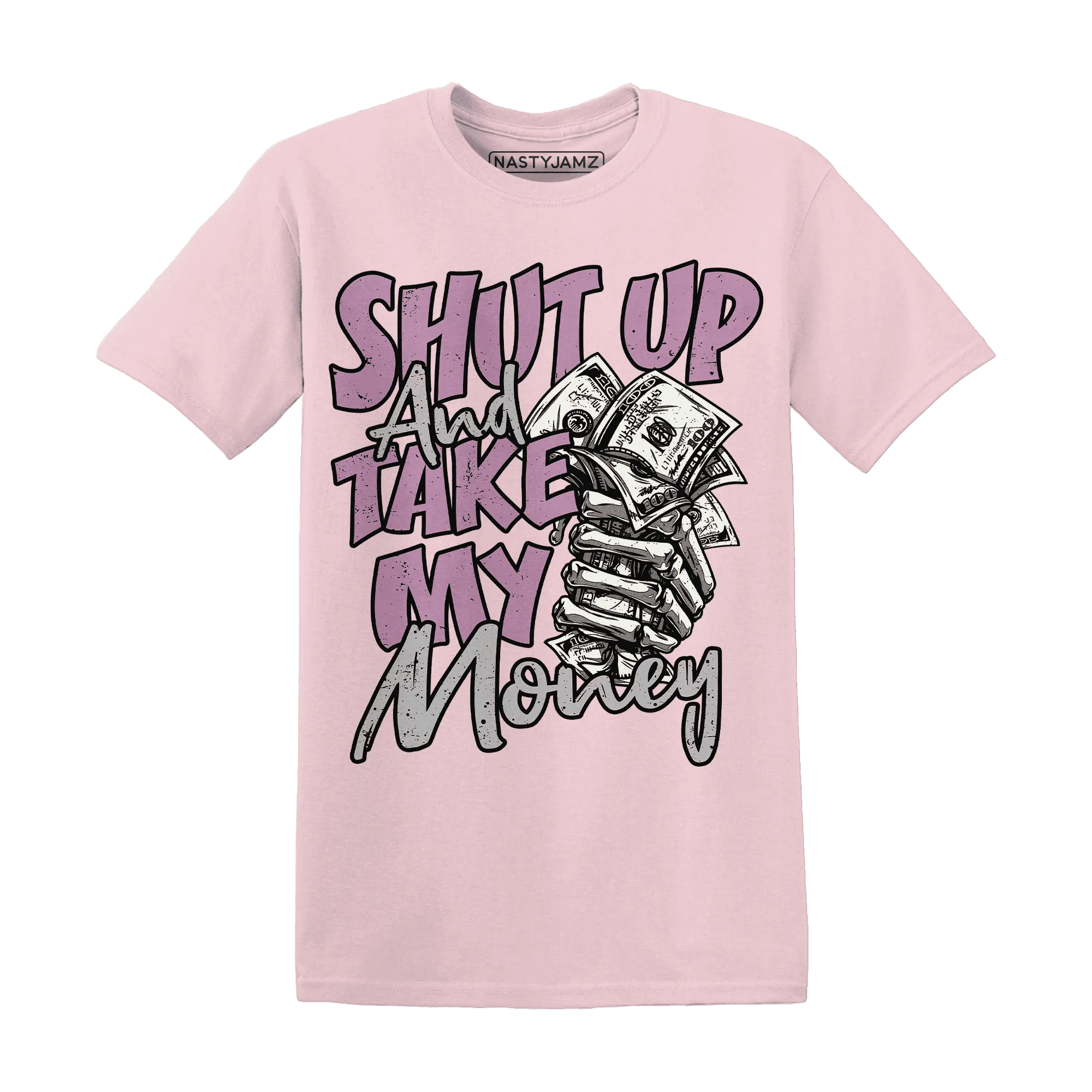 Orchid-Neutral-Grey-Black-White-4s-T-Shirt-Match-Shut-Up