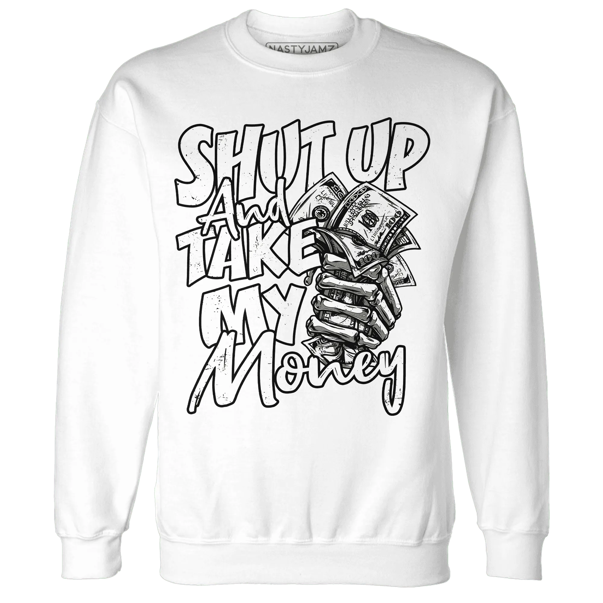 White-Thunder-4s-Sweatshirt-Match-Shut-Up