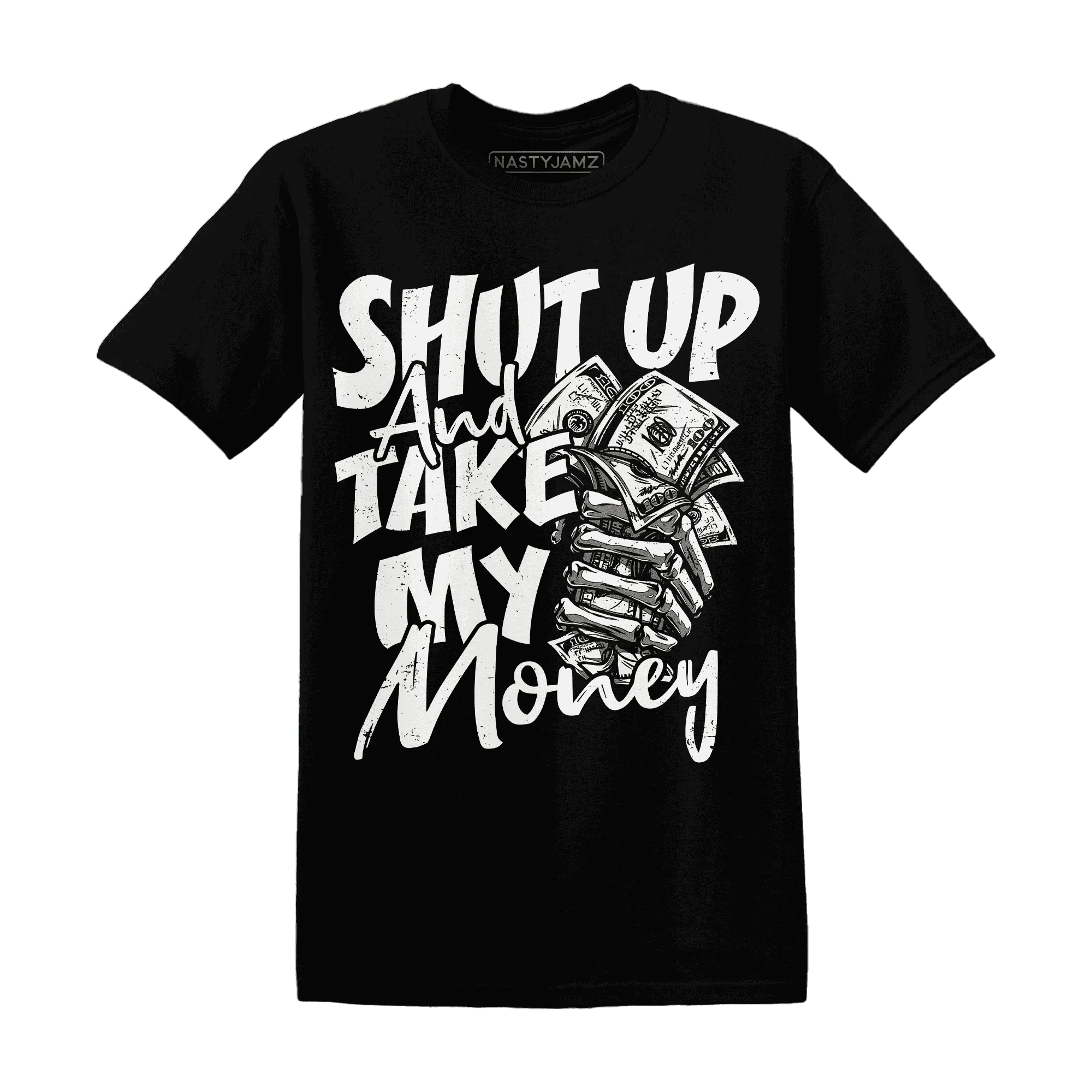 White-Thunder-4s-T-Shirt-Match-Shut-Up