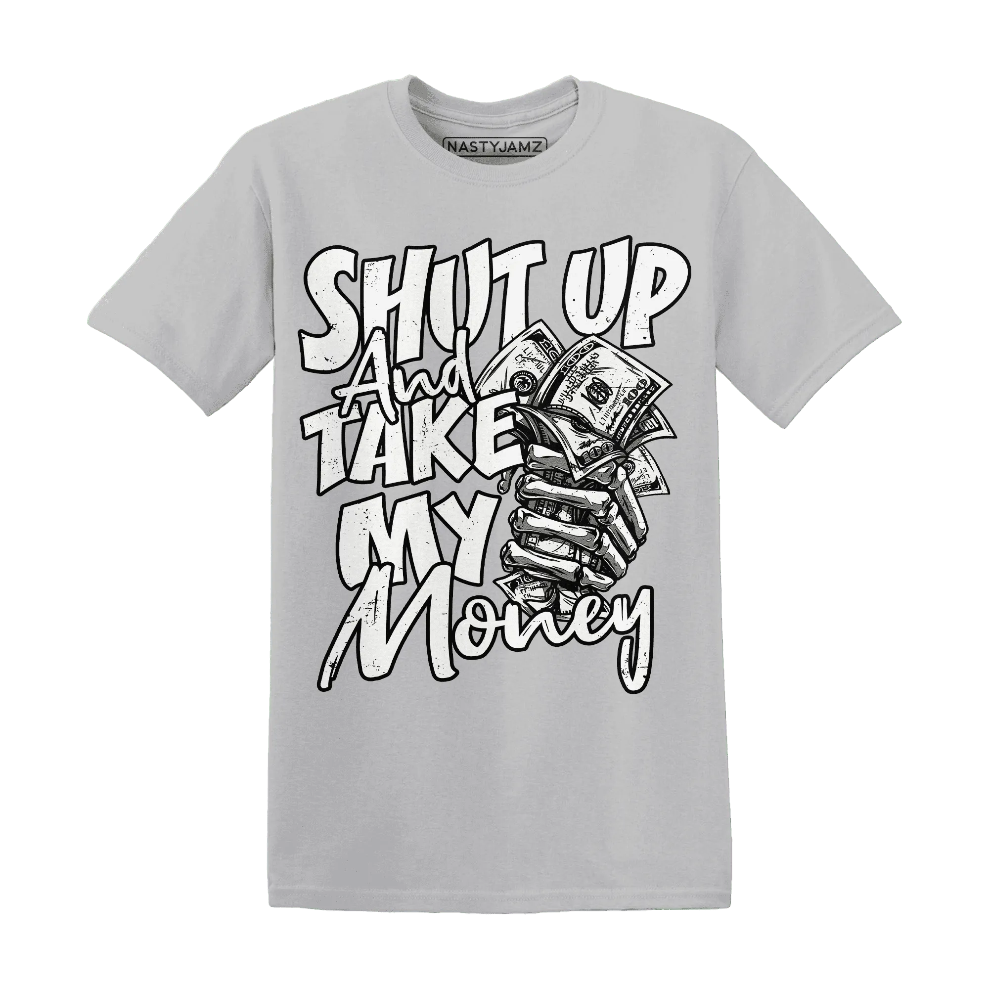 White-Thunder-4s-T-Shirt-Match-Shut-Up