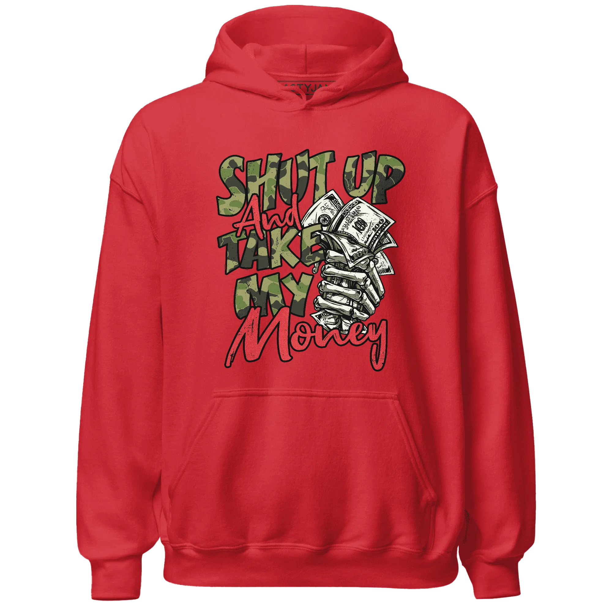 AM-90-Dark-Sage-Solar-Red-NastyJamz-Hoodie-Match-Shut-Up