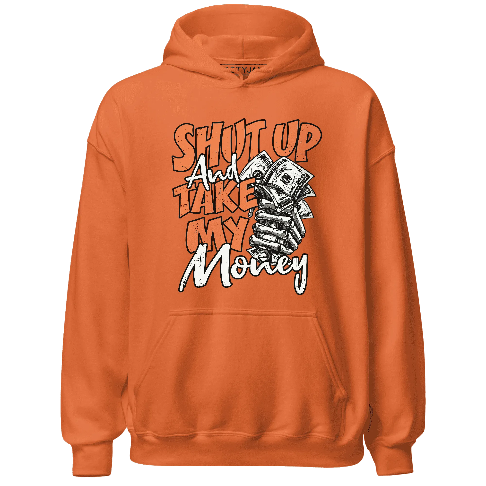 AM-TW-White-Orange-Hoodie-Match-Shut-Up