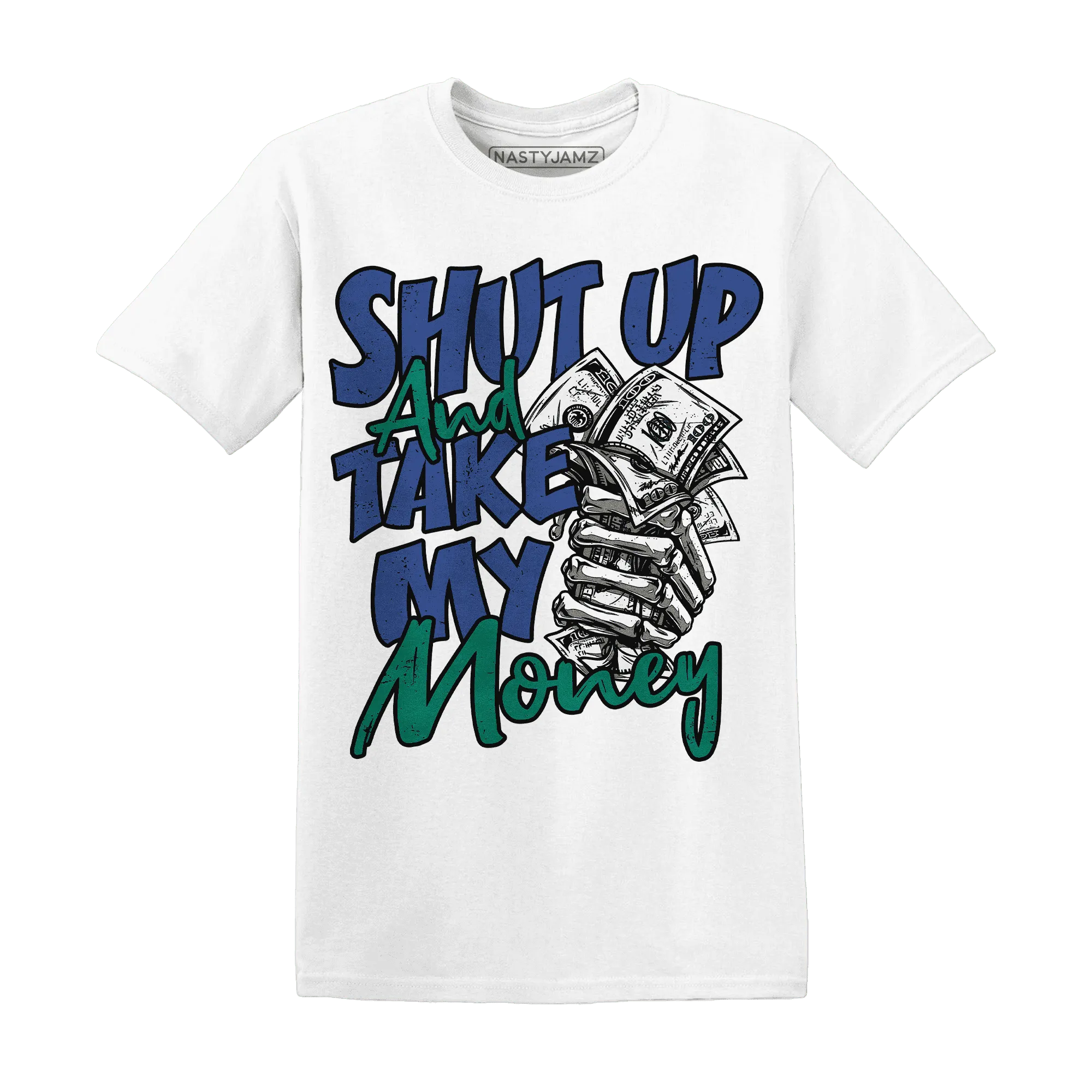 Dunk-Hyper-Royal-Malachite-T-Shirt-Match-Shut-Up