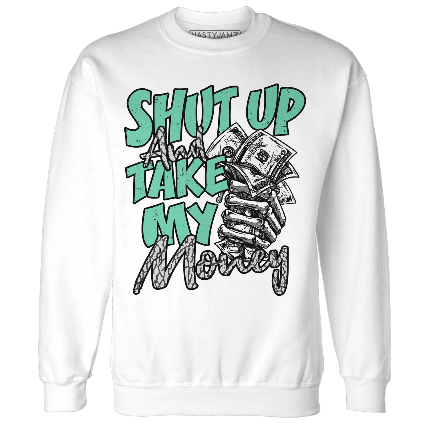 Green-Glow-3s-Sweatshirt-Match-Shut-Up
