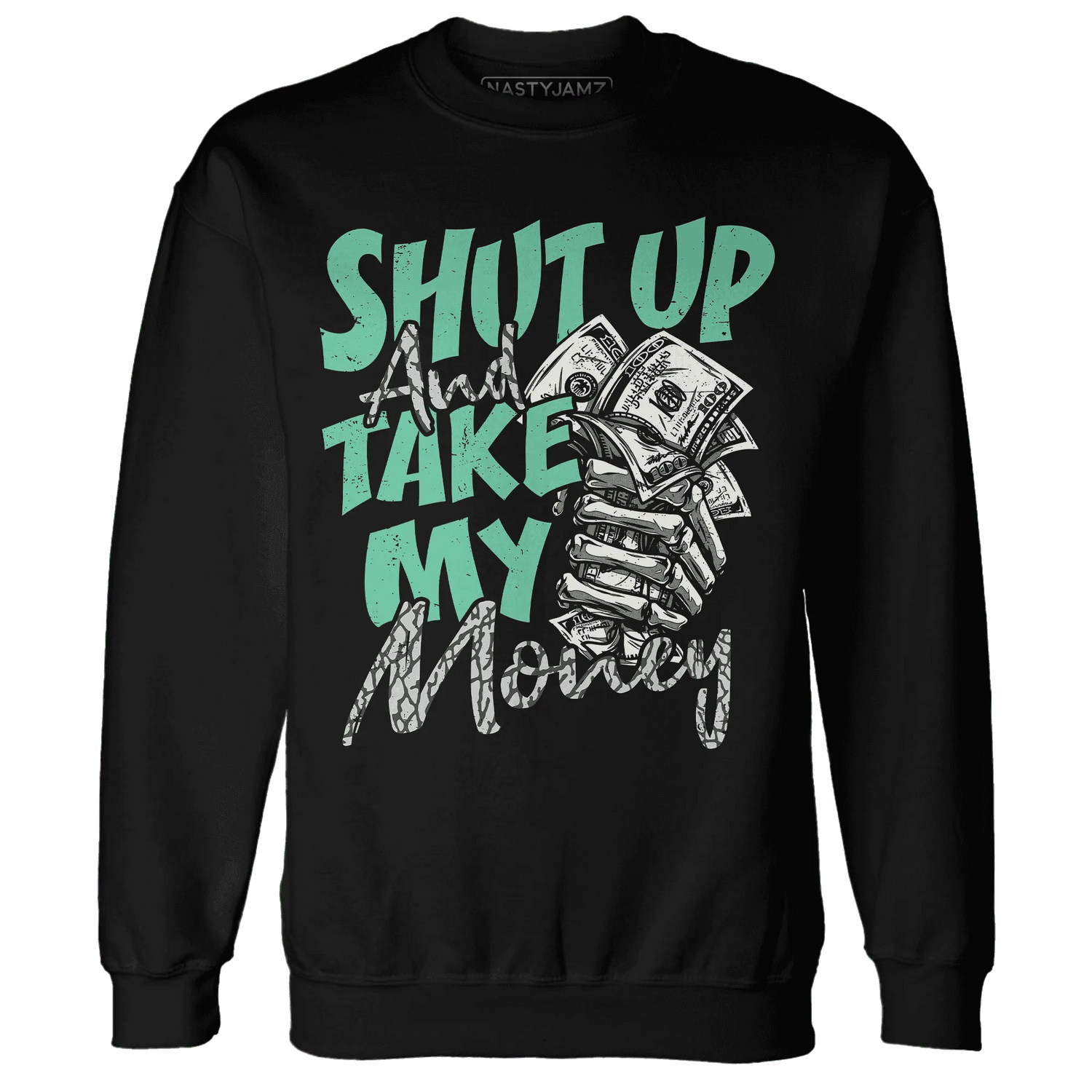 Green-Glow-3s-Sweatshirt-Match-Shut-Up