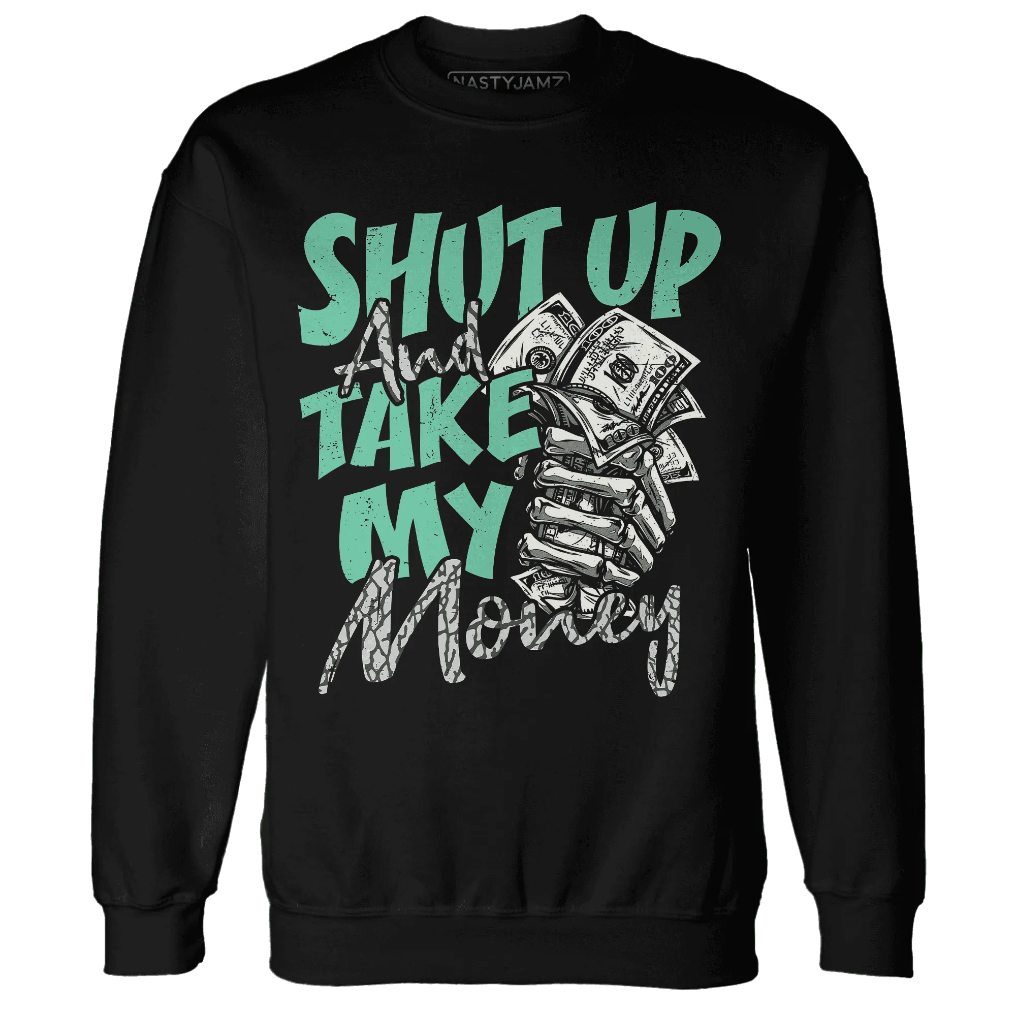 Green-Glow-3s-Sweatshirt-Match-Shut-Up