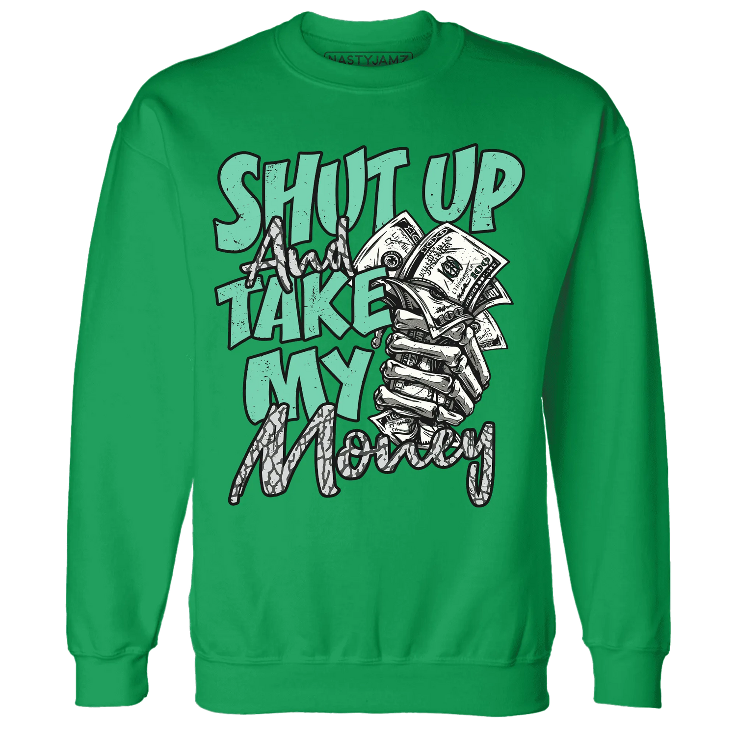 Green-Glow-3s-Sweatshirt-Match-Shut-Up