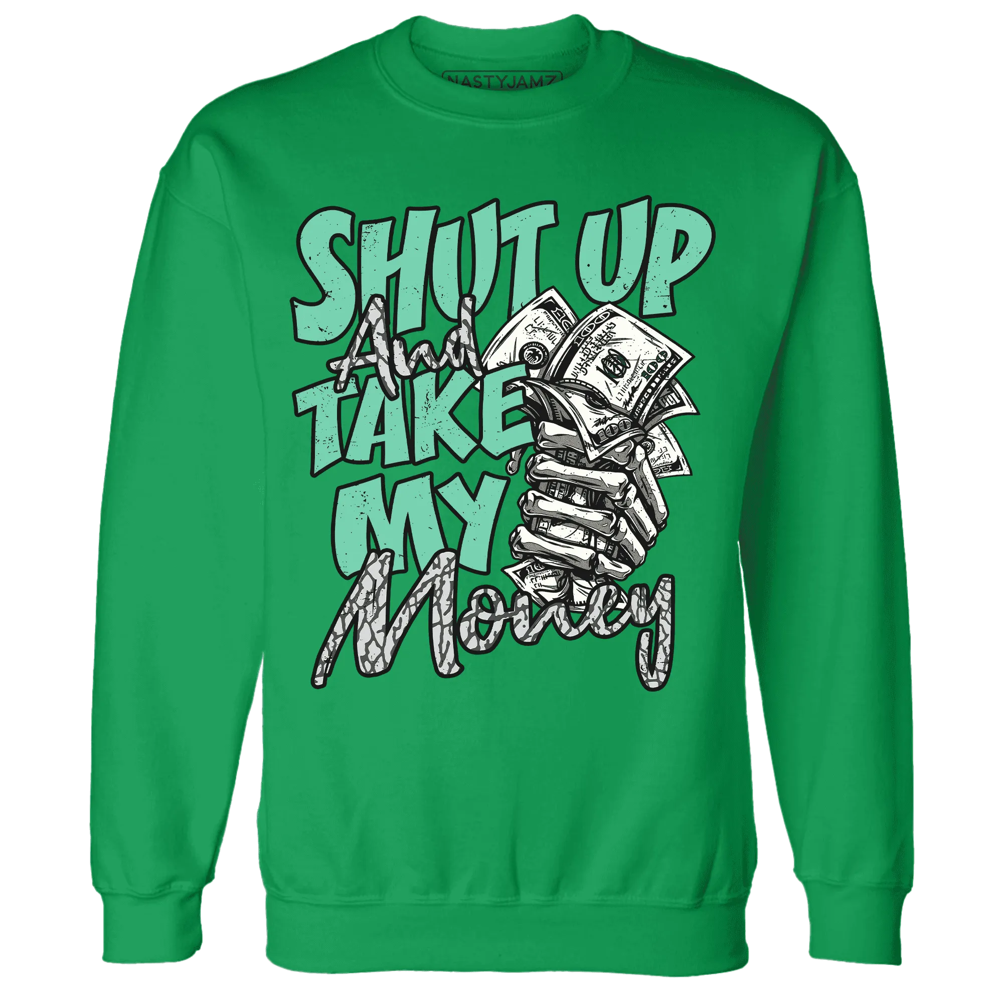 Green-Glow-3s-Sweatshirt-Match-Shut-Up
