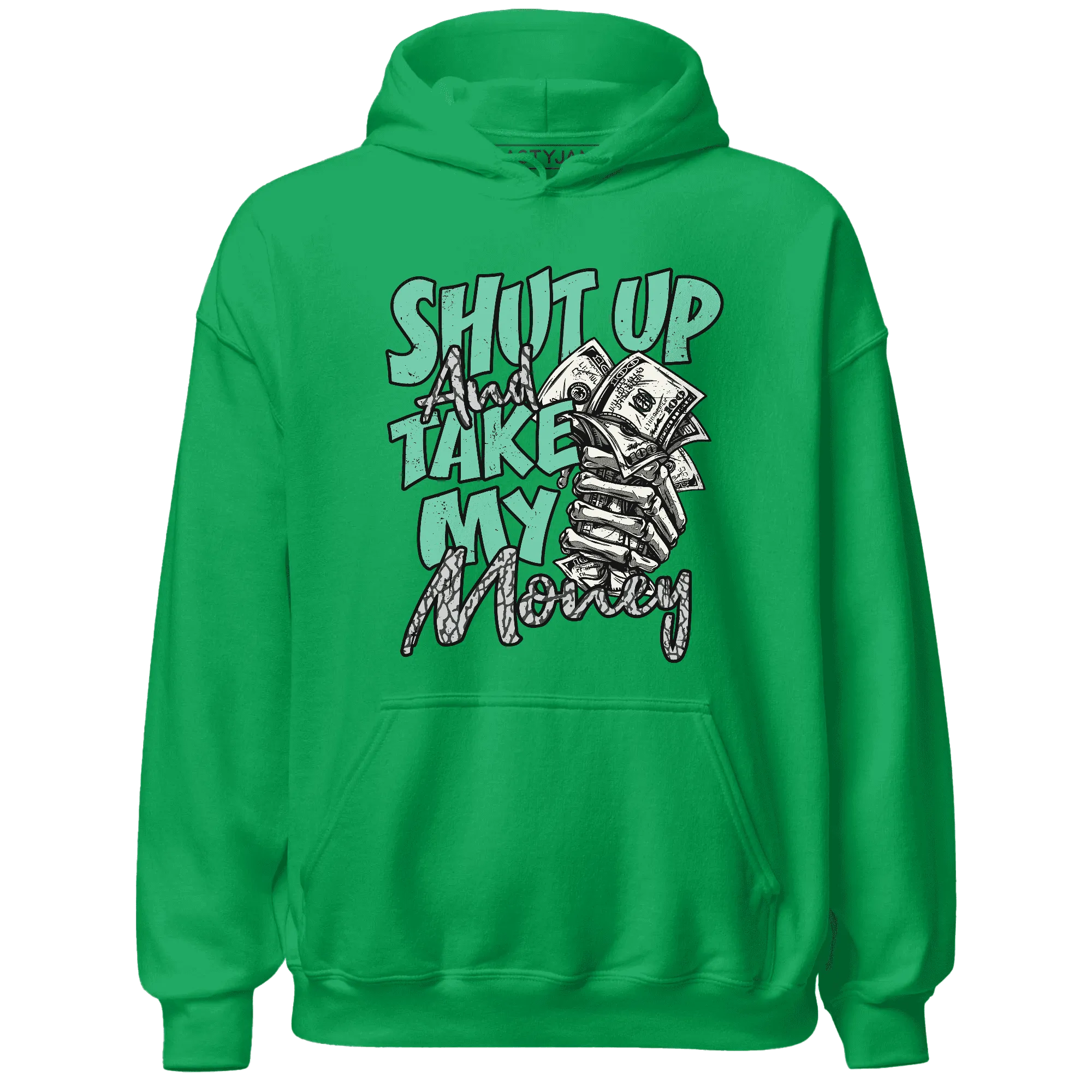Green-Glow-3s-Hoodie-Match-Shut-Up