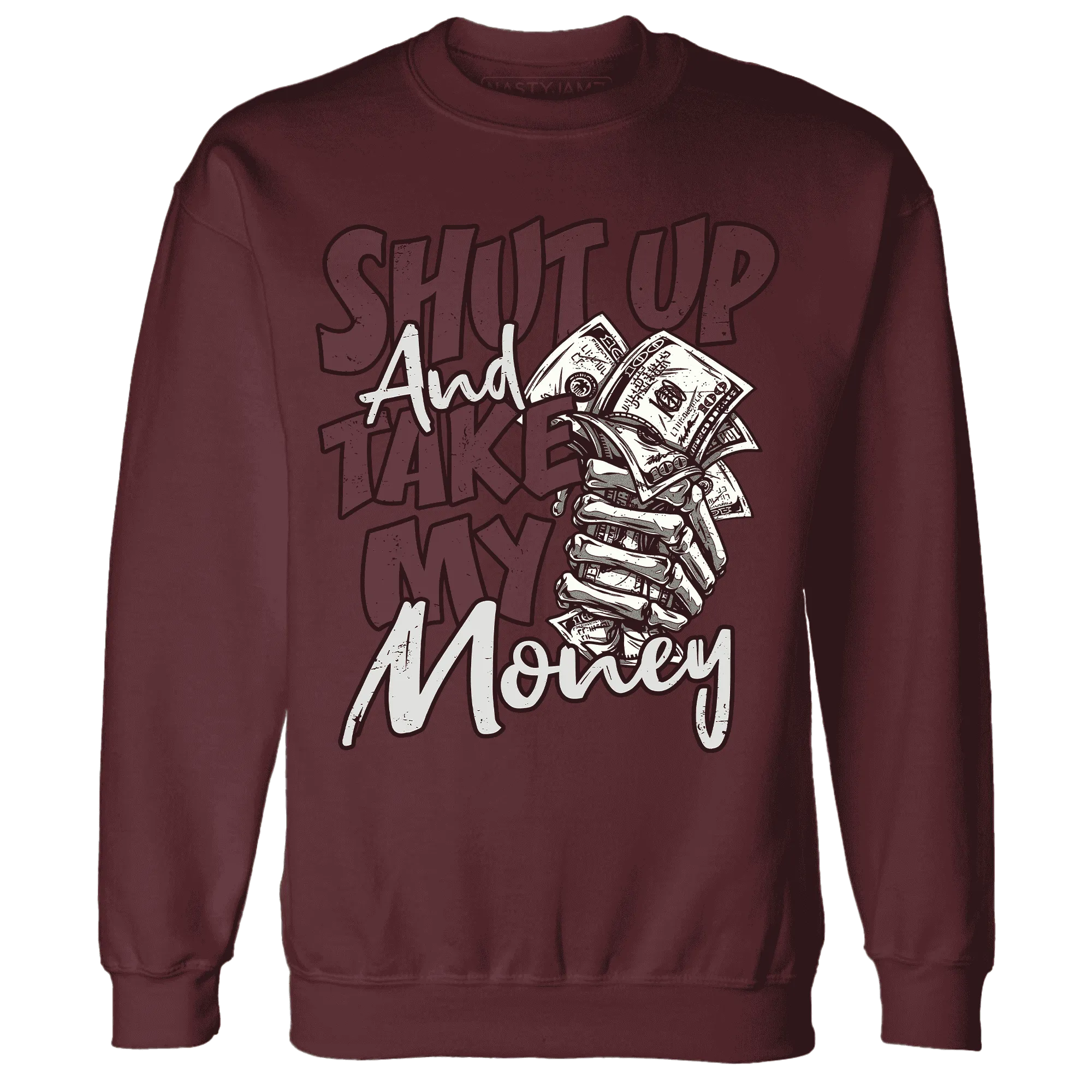 VaporMax-Night-Maron-Burgundy-Sweatshirt-Match-Shut-Up