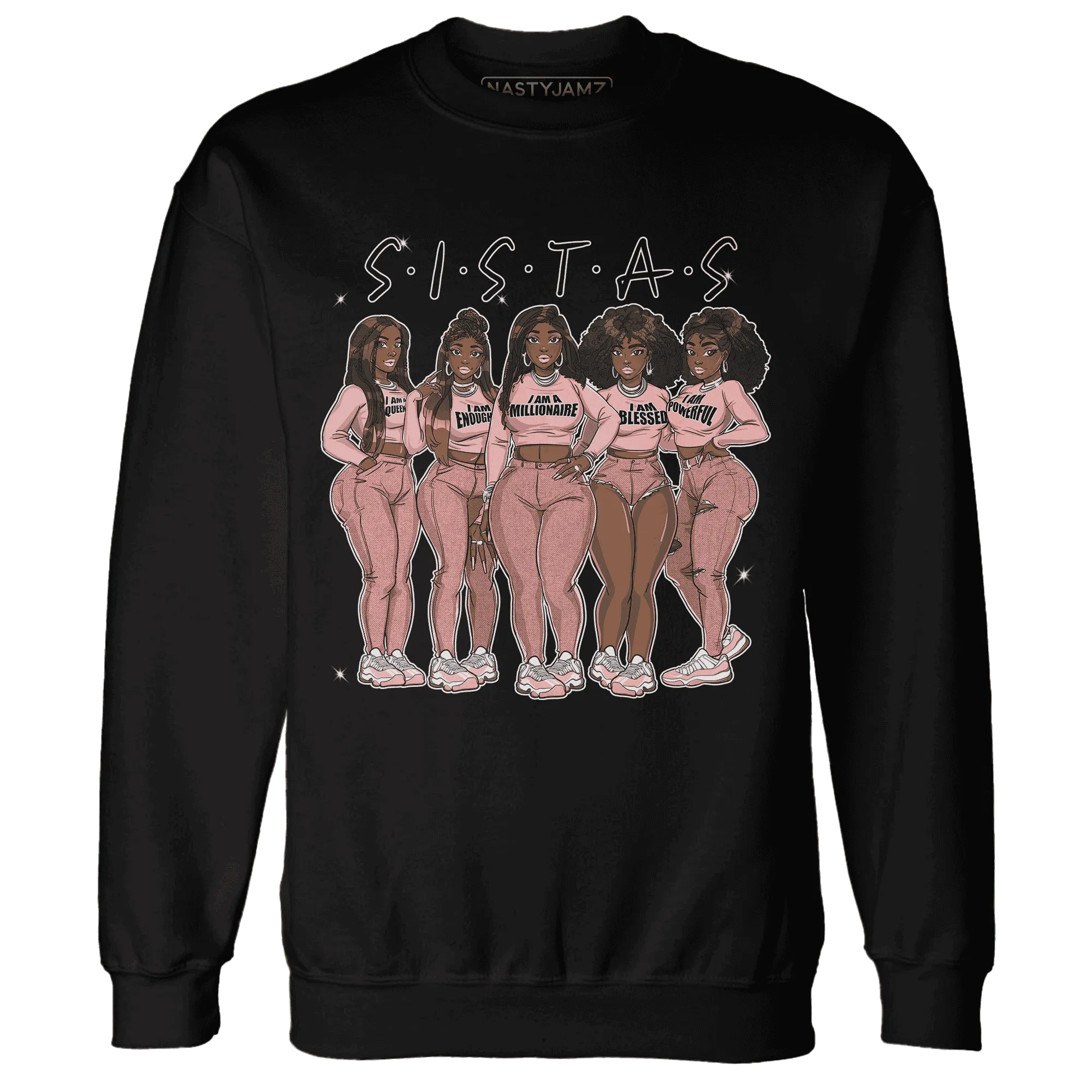 Low-Legend-Pink-11s-Sweatshirt-Match-Sistas-Melanin-Girl