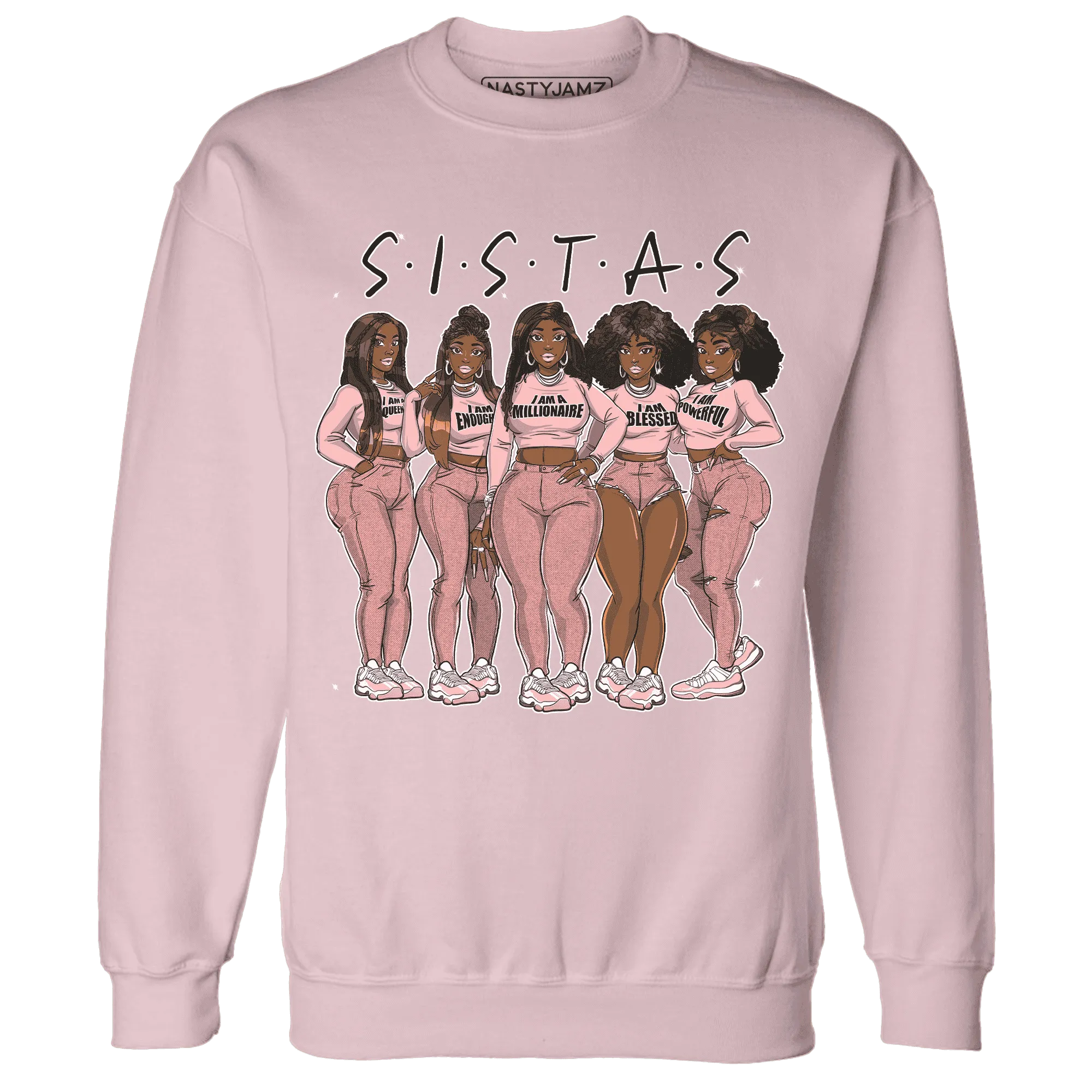 Low-Legend-Pink-11s-Sweatshirt-Match-Sistas-Melanin-Girl