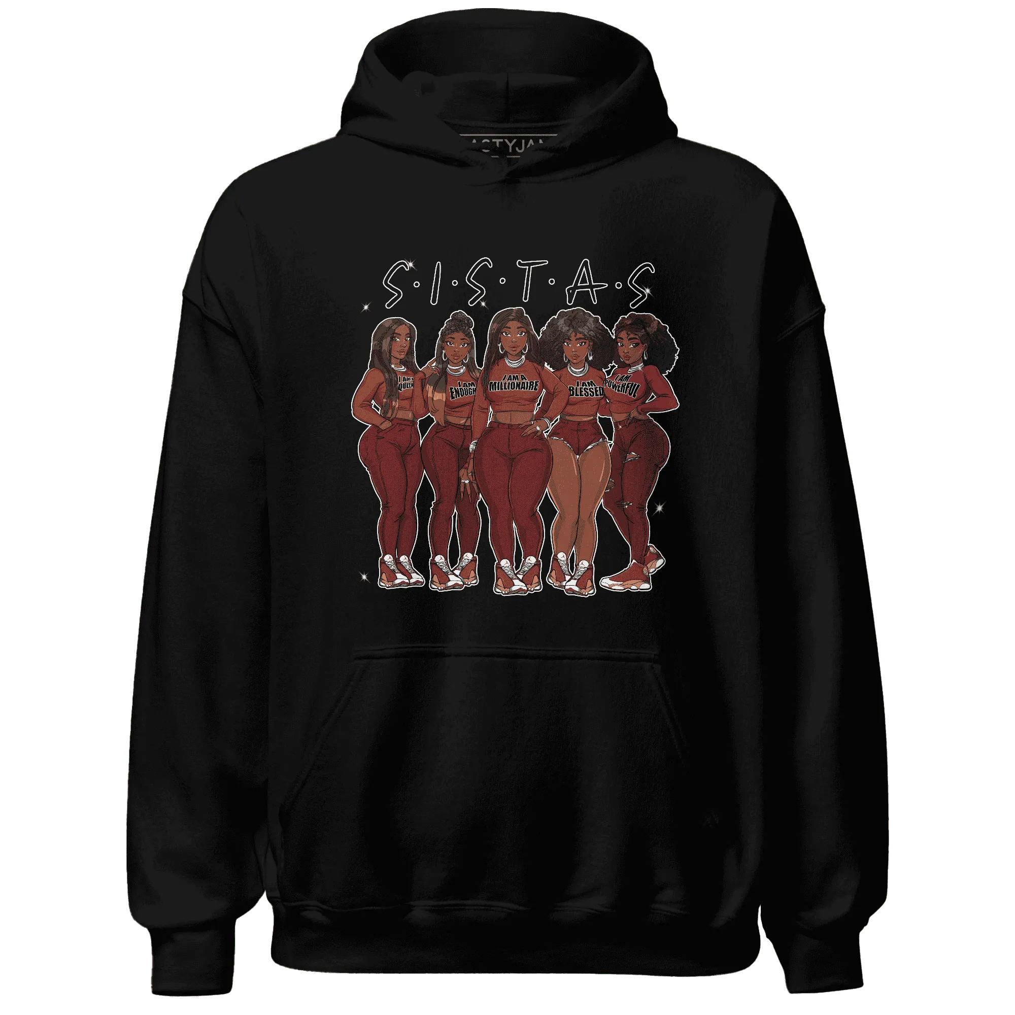 Dune-Red-13s-Hoodie-Match-Sistas-Melanin-Girl