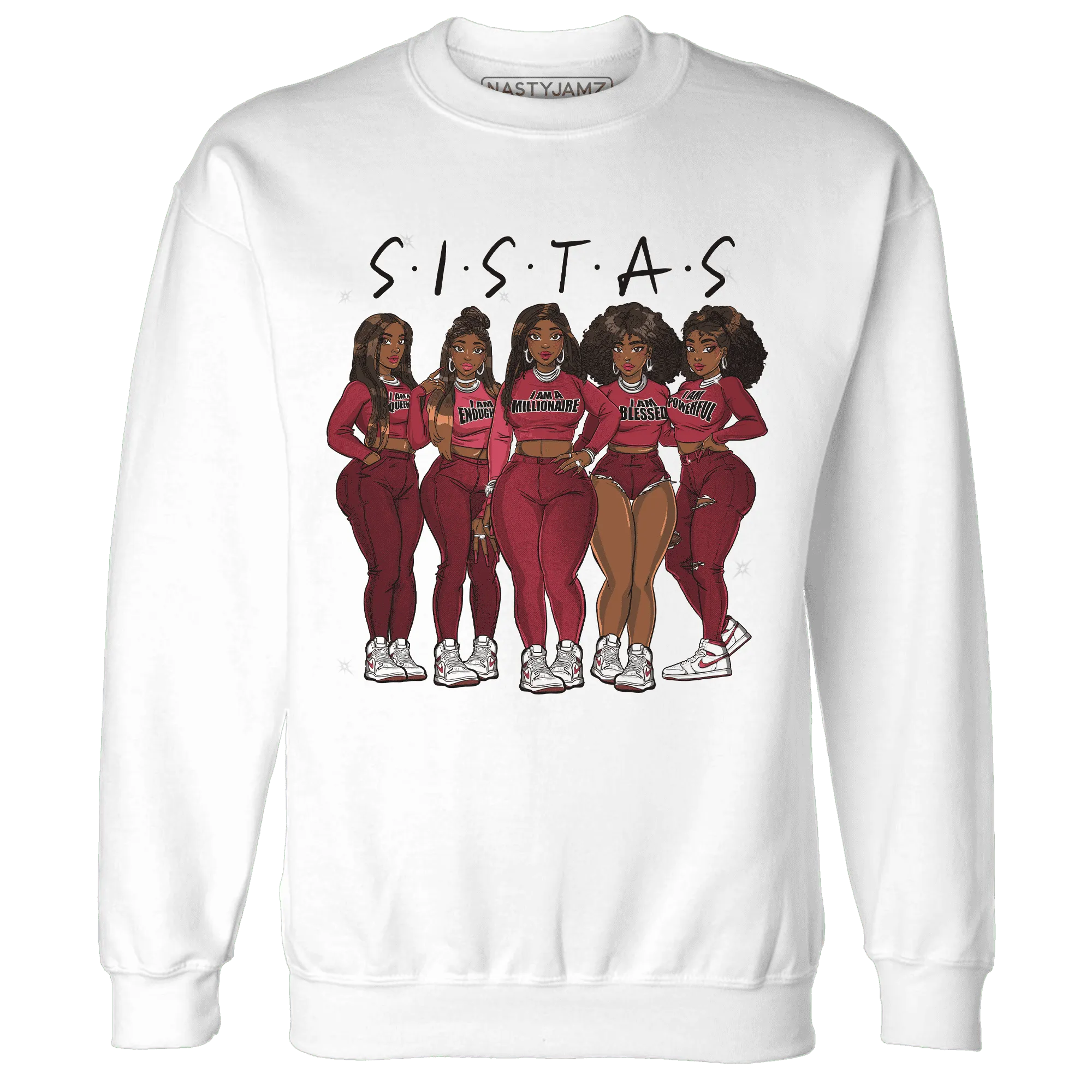 High-87-Metallic-Burgundy-1s-Sweatshirt-Match-Sistas-Melanin-Girl