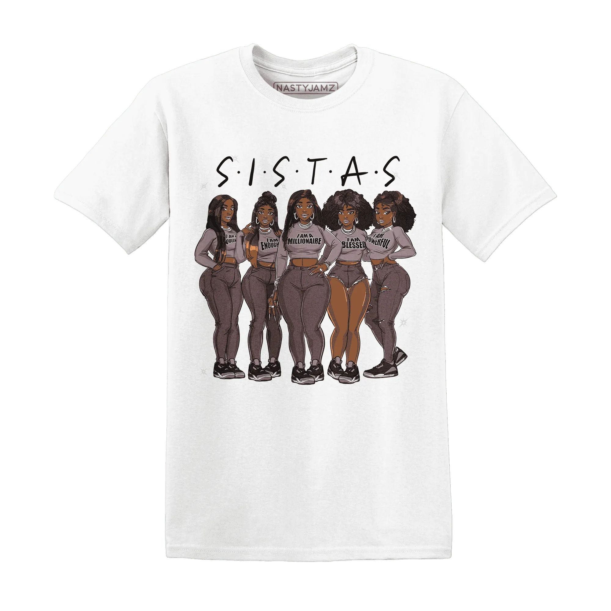 NastyJamz-Black-Violet-Ore-3s-T-Shirt-Match-Sistas-Melanin-Girl