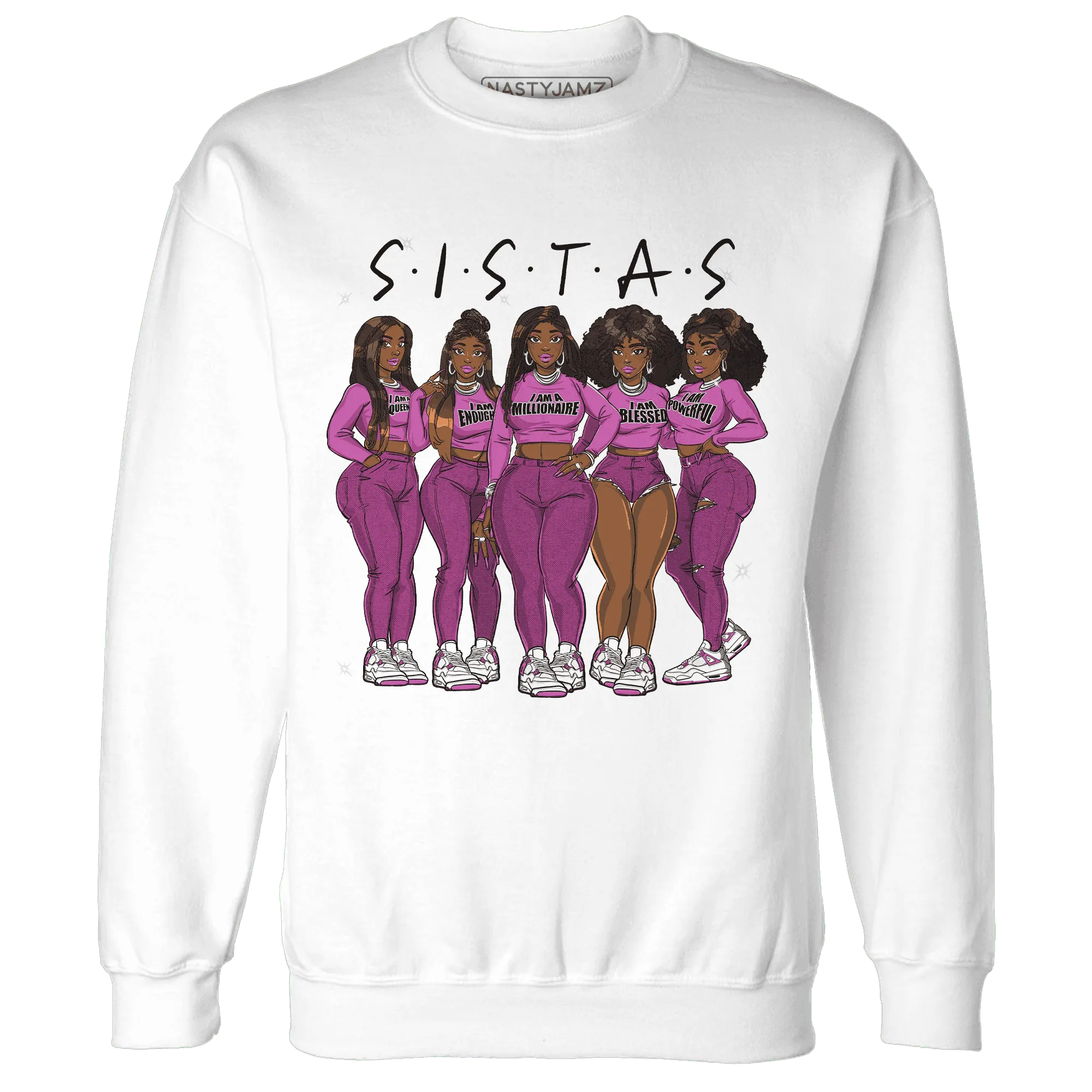 GS-Hyper-Violet-4s-Sweatshirt-Match-Sistas-Melanin-Girl