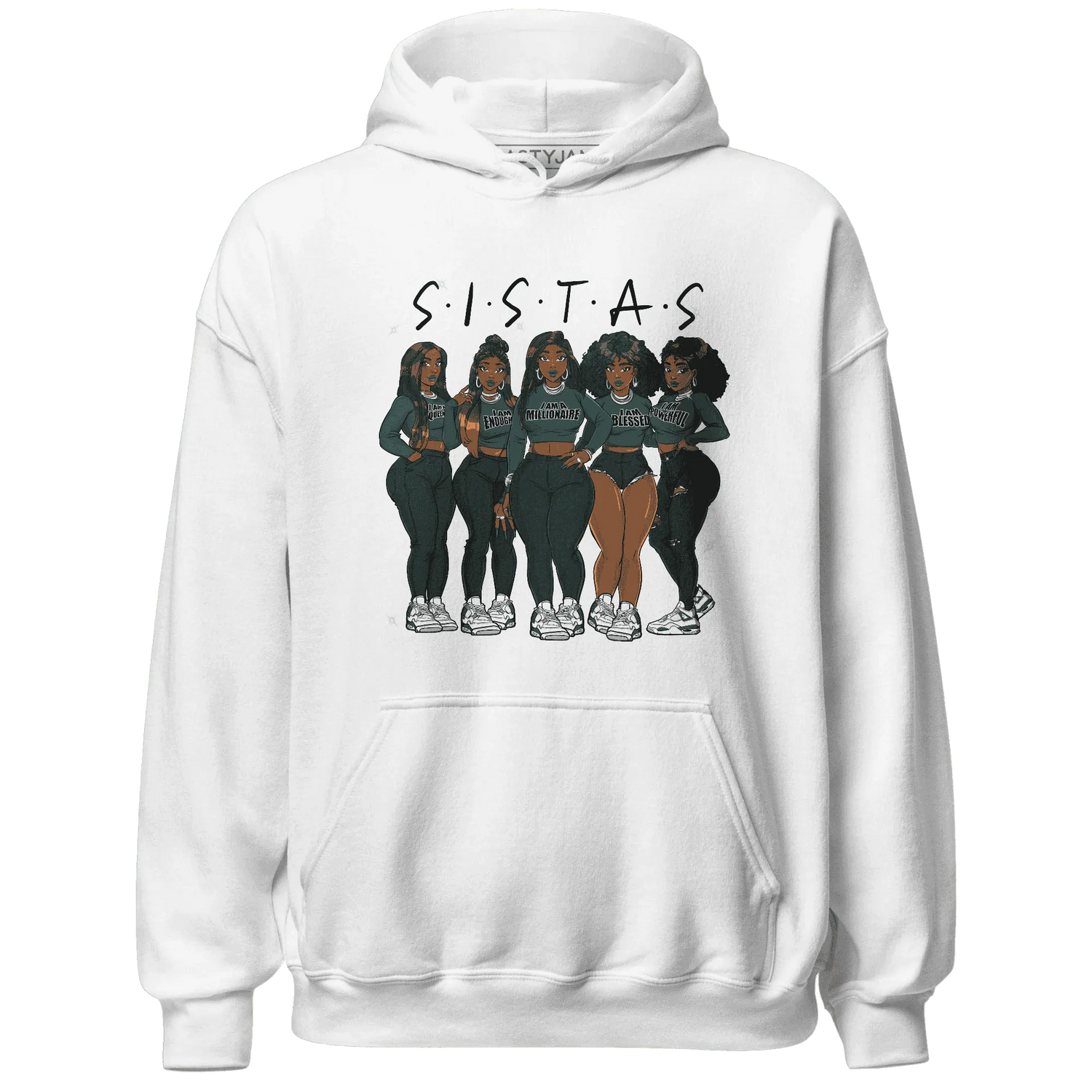 Oxidized-Green-4s-Hoodie-Match-Sistas-Melanin-Girl