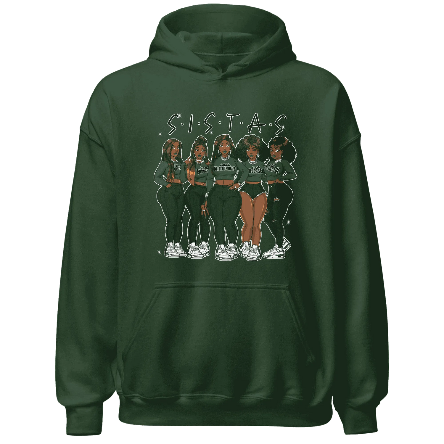 Oxidized-Green-4s-Hoodie-Match-Sistas-Melanin-Girl
