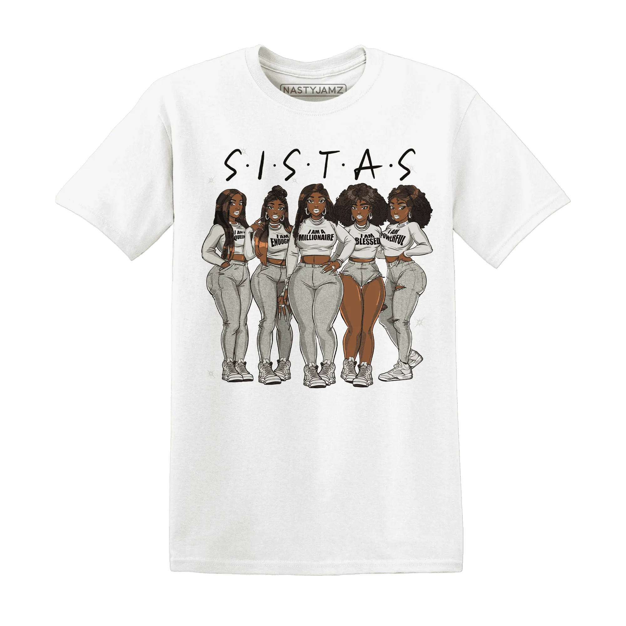 SE-Sail-5s-T-Shirt-Match-Sistas-Melanin-Girl